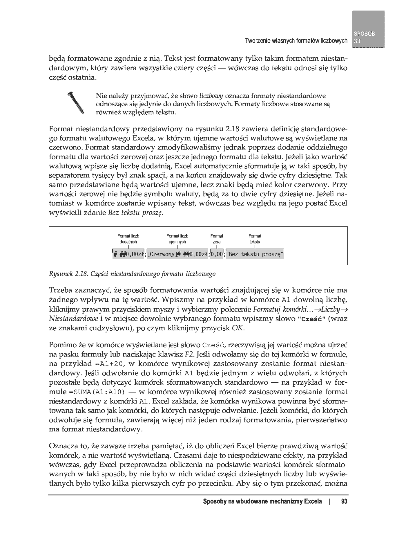 Fragment „100 sposobów na Excel 2007 PL. Tworzenie funkcjonalnych arkuszy” — strona 37 z 60