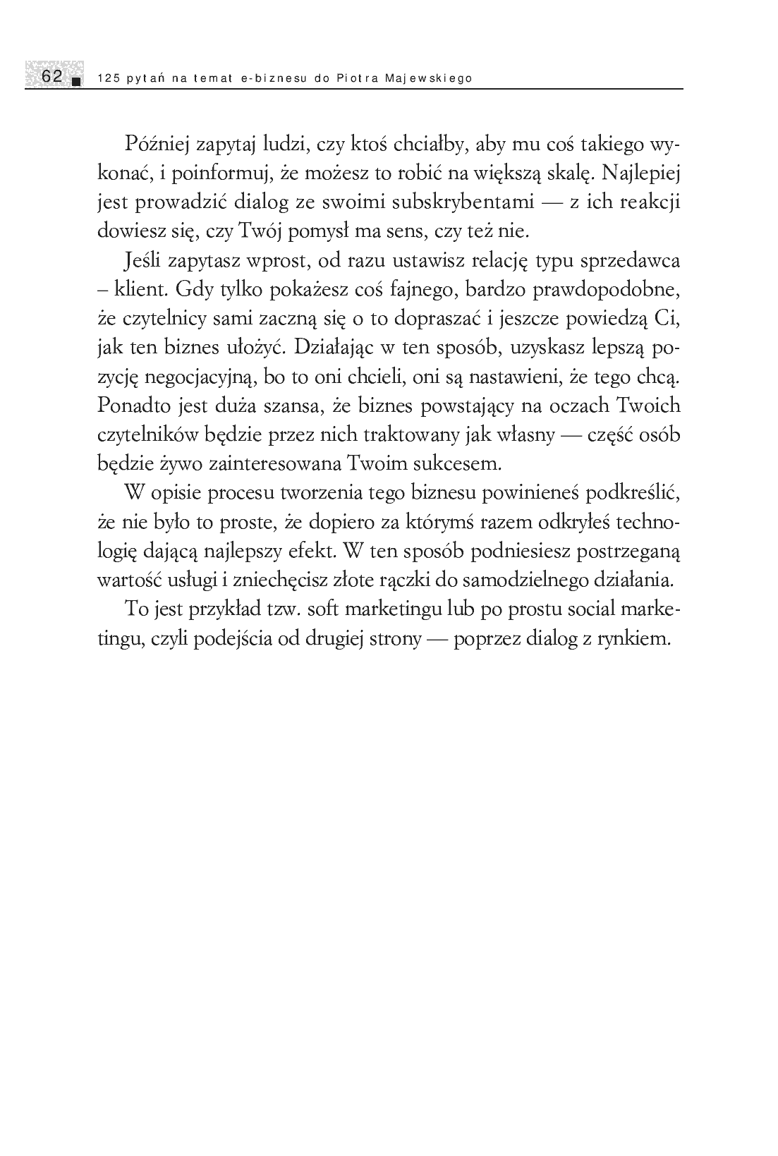 Fragment „125 pytań na temat e-biznesu do Piotra Majewskiego” — strona 11 z 12
