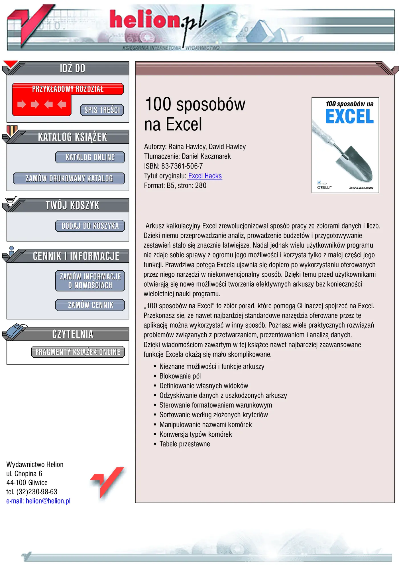Fragment „100 sposobów na Excel” — strona 1 z 35