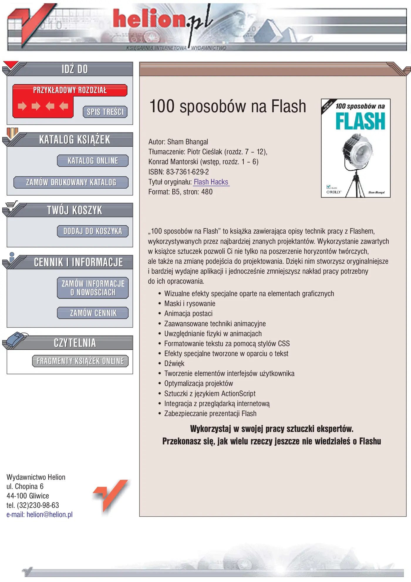 Fragment „100 sposobów na Flash” — strona 1 z 39