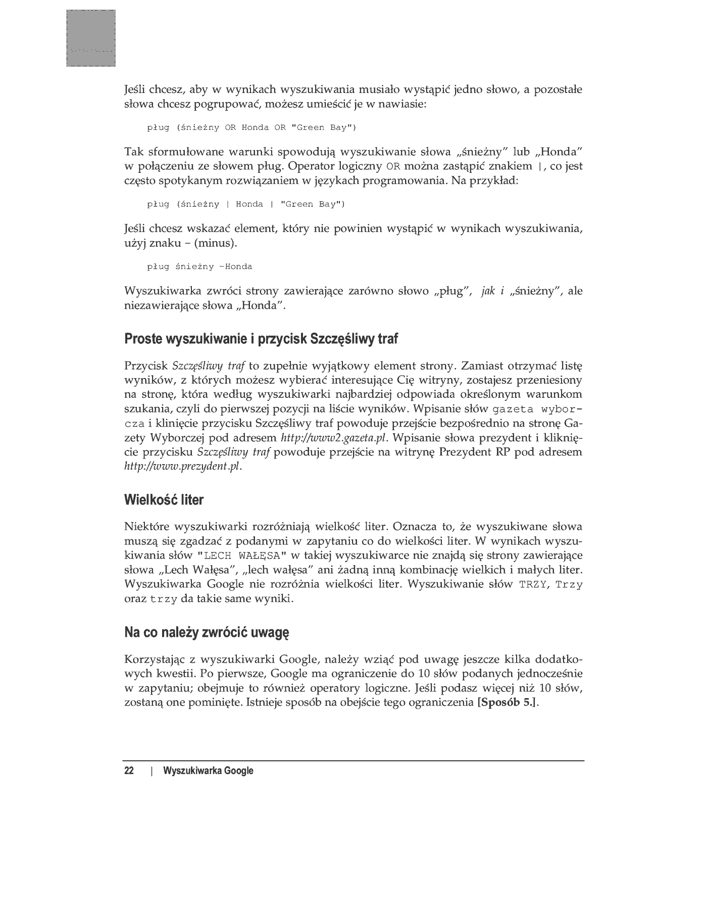 Fragment „100 sposobów na Google” — strona 9 z 77