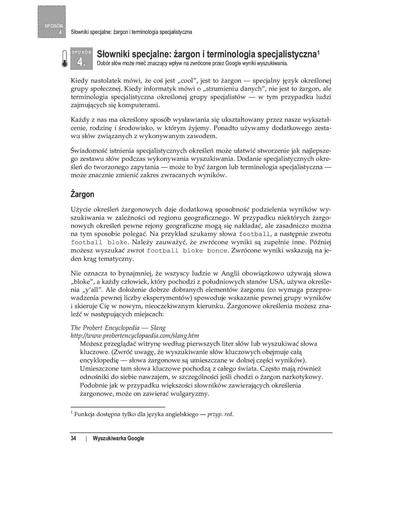 Fragment „100 sposobów na Google” — strona 21 z 77