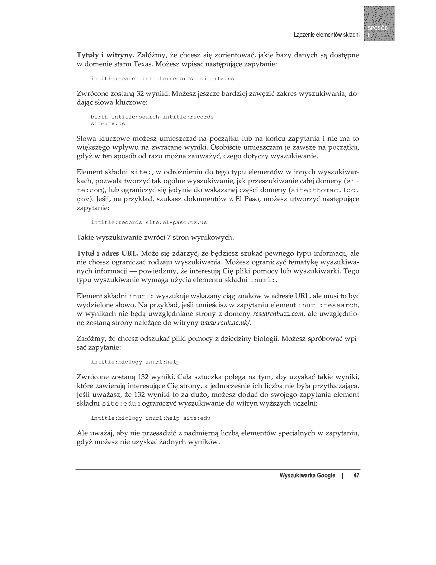 Fragment „100 sposobów na Google” — strona 34 z 77