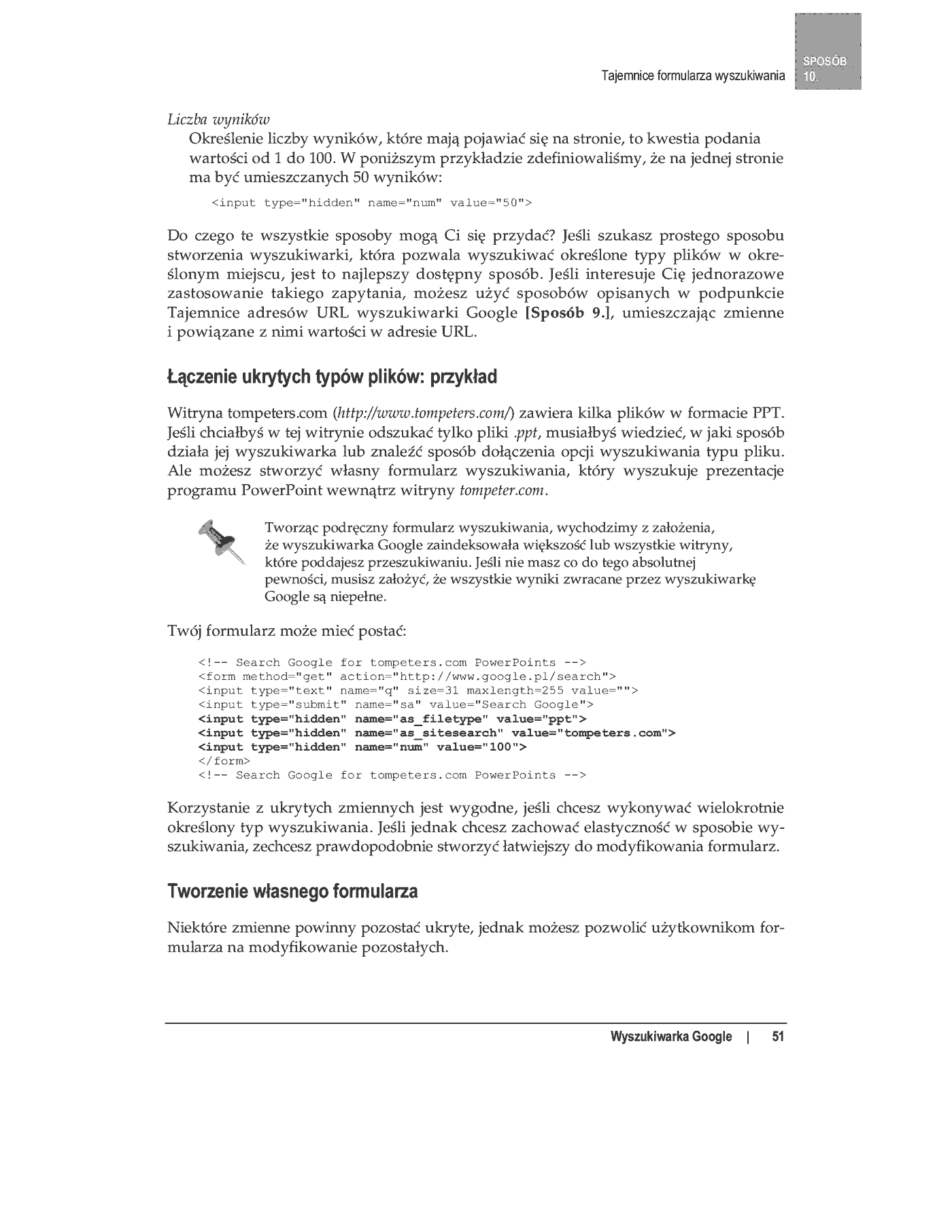 Fragment „100 sposobów na Google” — strona 38 z 77