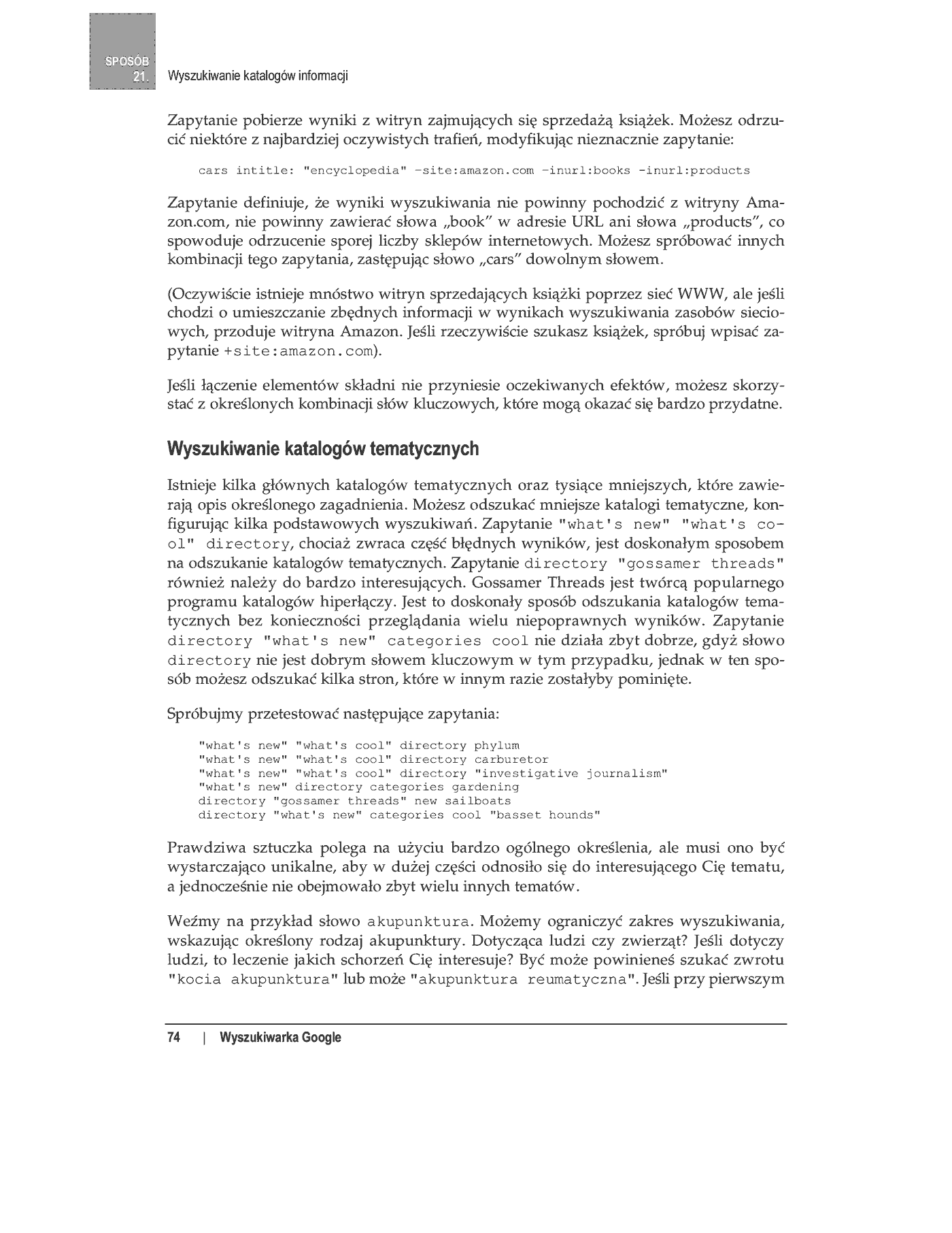 Fragment „100 sposobów na Google” — strona 61 z 77