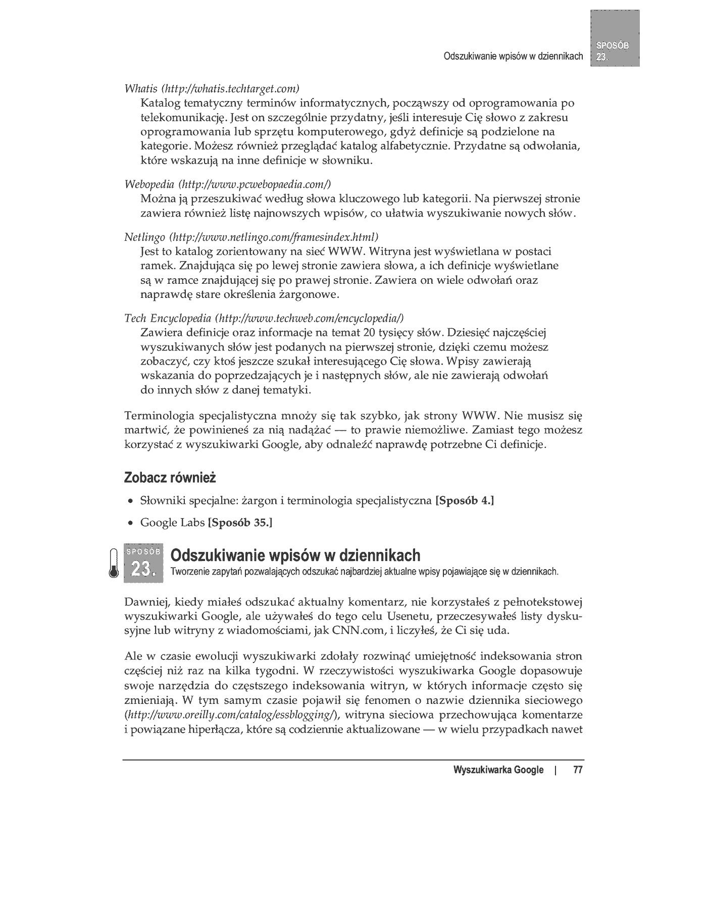 Fragment „100 sposobów na Google” — strona 64 z 77