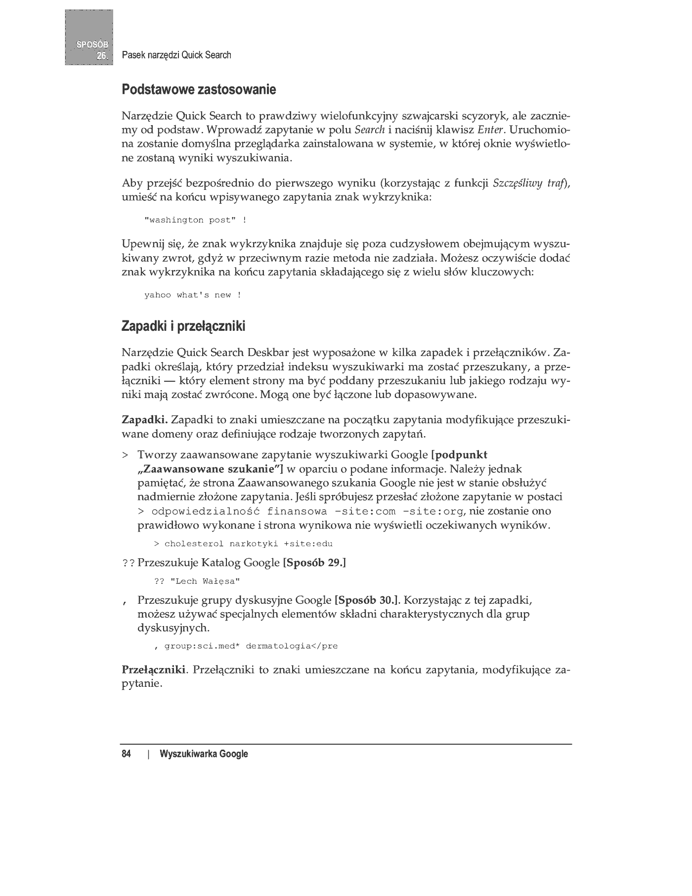 Fragment „100 sposobów na Google” — strona 71 z 77