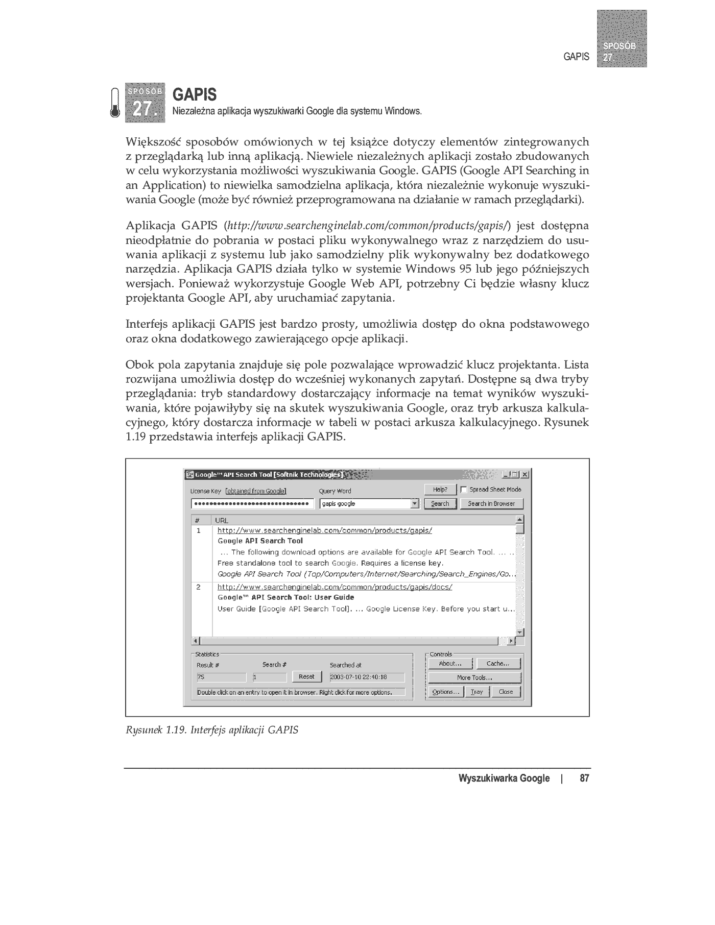 Fragment „100 sposobów na Google” — strona 74 z 77