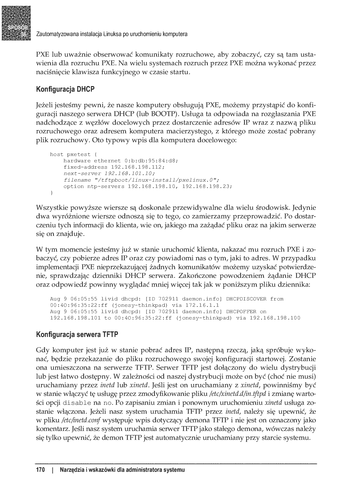 Fragment „100 sposobów na Linux Server. Wskazówki i narzędzia dotyczące integracji, monitorowania i rozwiązywania problemów” — strona 23 z 54