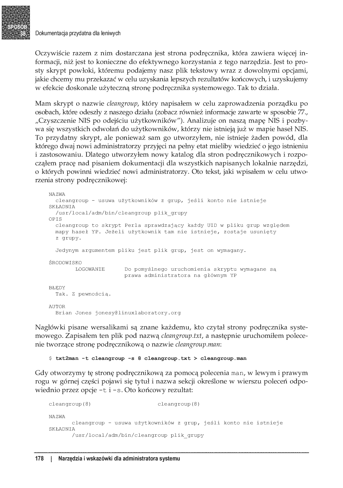 Fragment „100 sposobów na Linux Server. Wskazówki i narzędzia dotyczące integracji, monitorowania i rozwiązywania problemów” — strona 31 z 54