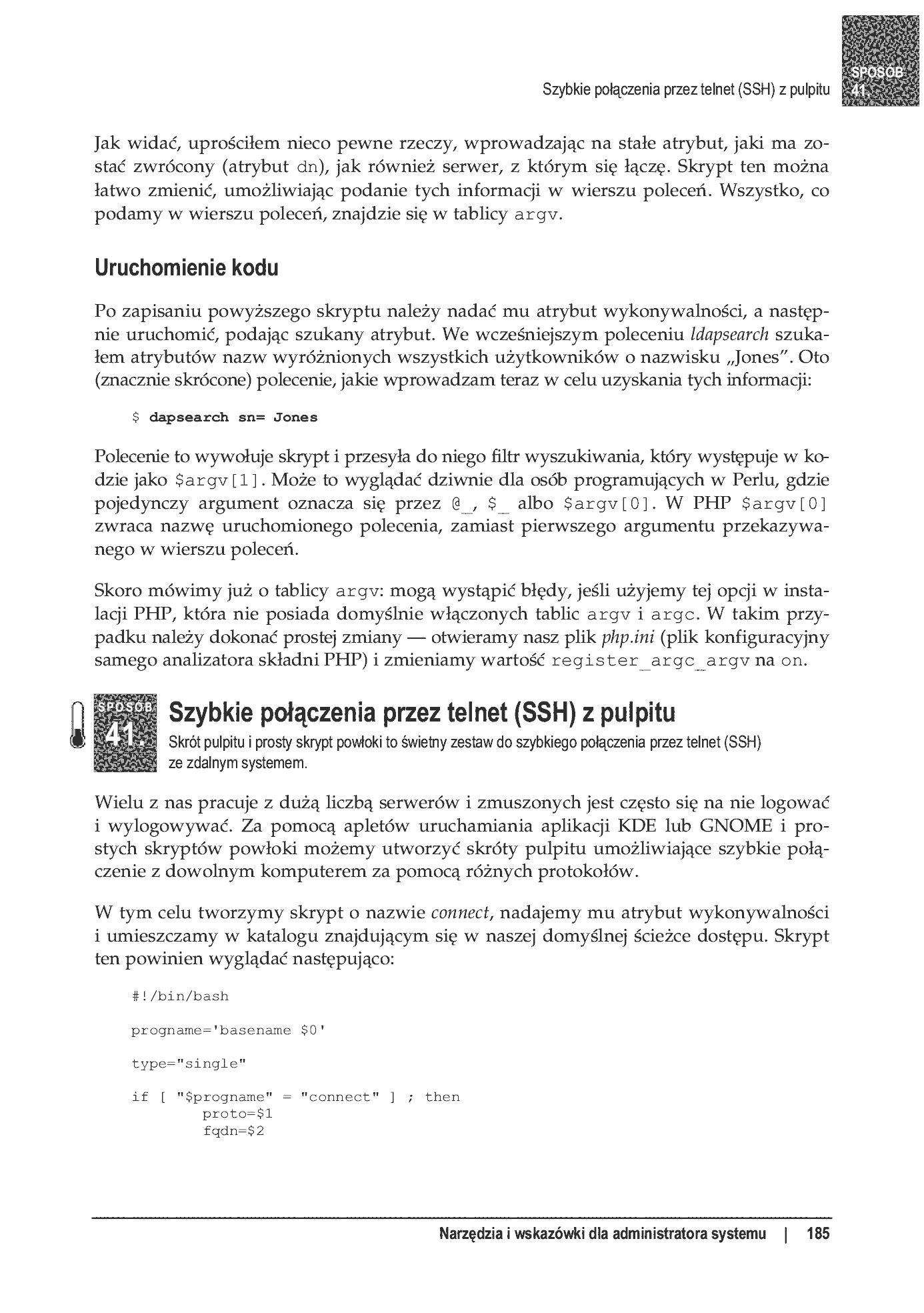Fragment „100 sposobów na Linux Server. Wskazówki i narzędzia dotyczące integracji, monitorowania i rozwiązywania problemów” — strona 38 z 54