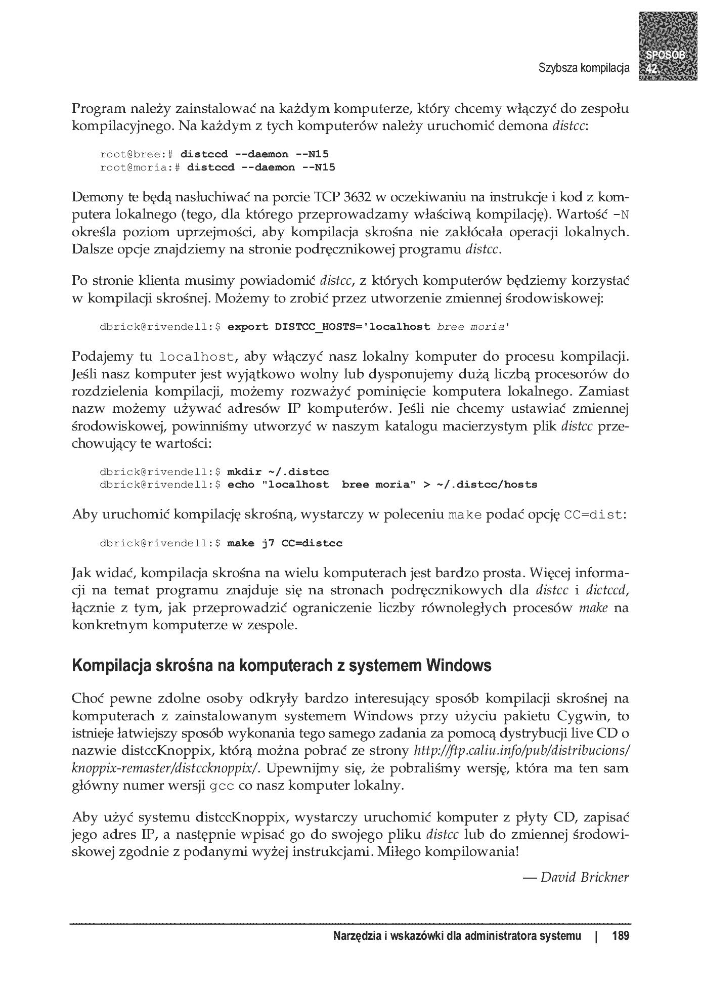 Fragment „100 sposobów na Linux Server. Wskazówki i narzędzia dotyczące integracji, monitorowania i rozwiązywania problemów” — strona 42 z 54