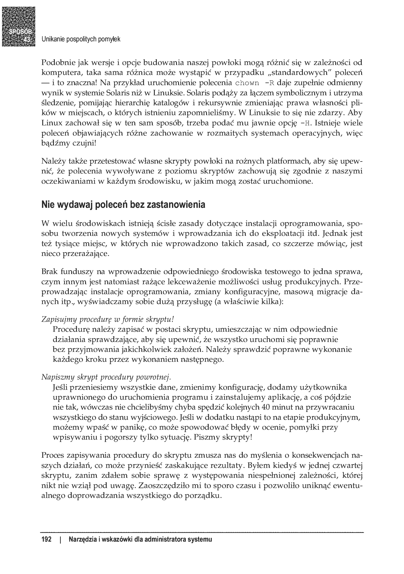 Fragment „100 sposobów na Linux Server. Wskazówki i narzędzia dotyczące integracji, monitorowania i rozwiązywania problemów” — strona 45 z 54