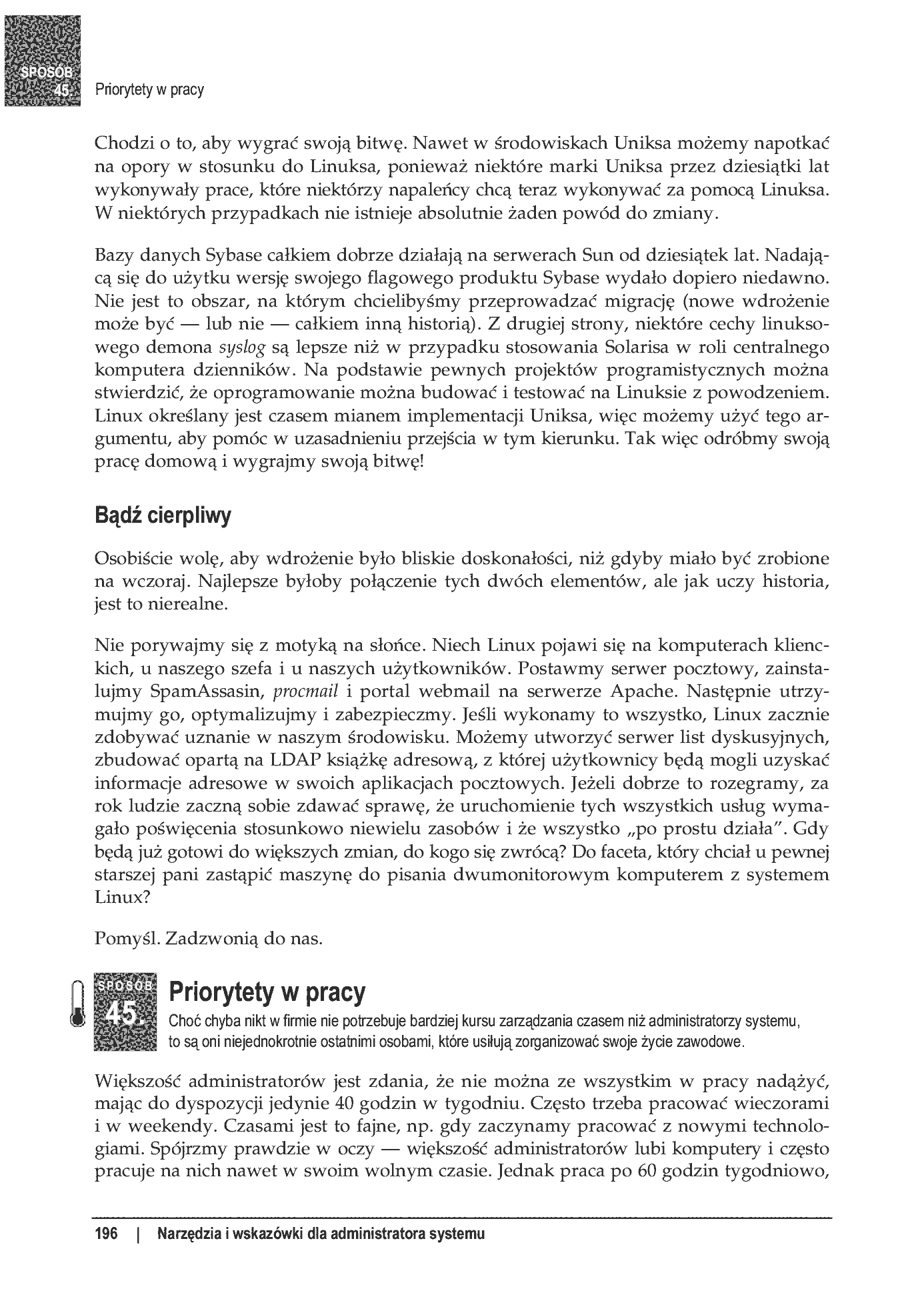 Fragment „100 sposobów na Linux Server. Wskazówki i narzędzia dotyczące integracji, monitorowania i rozwiązywania problemów” — strona 49 z 54
