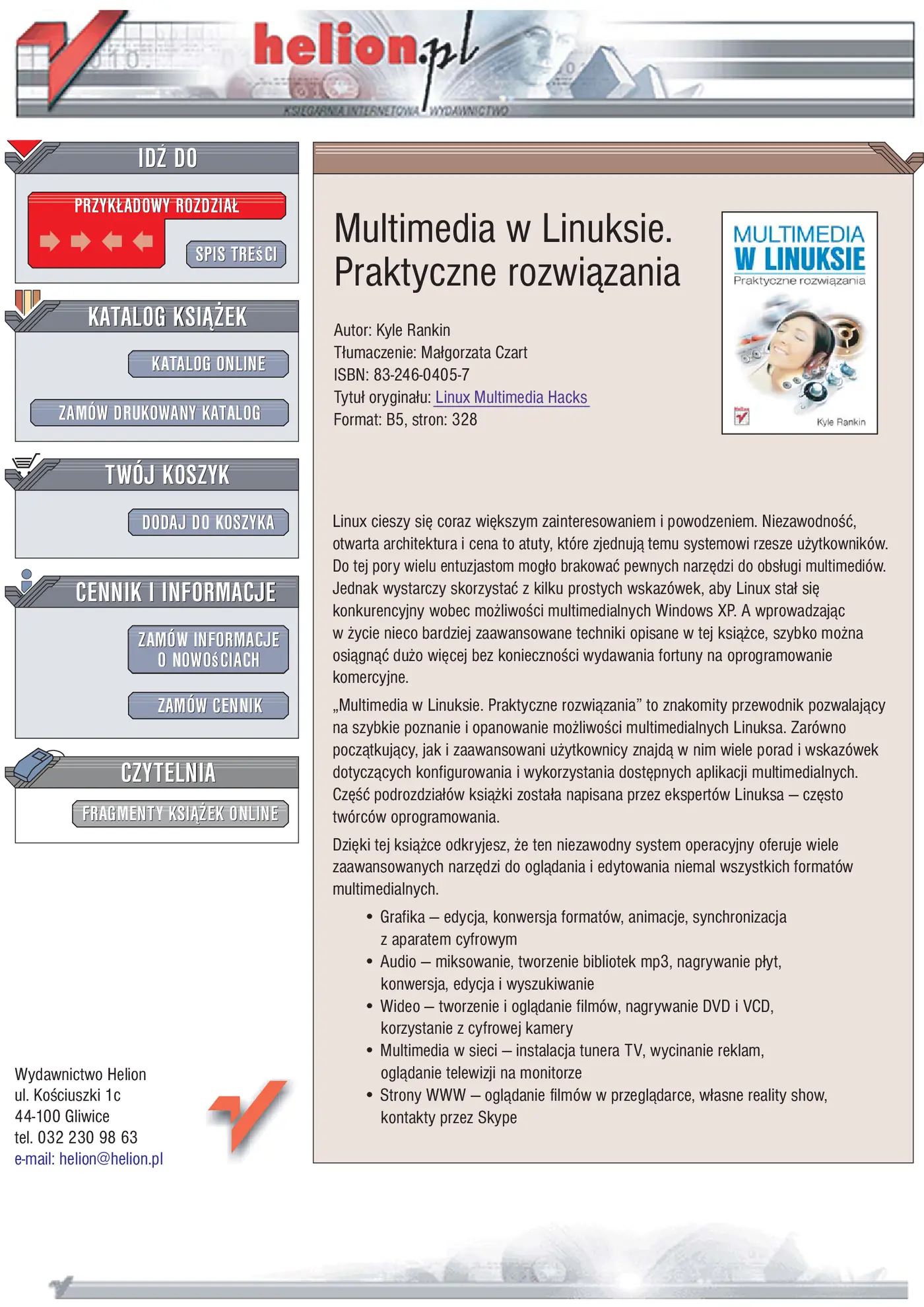 Fragment „Multimedia w Linuksie. Praktyczne rozwiązania” — strona 1 z 55