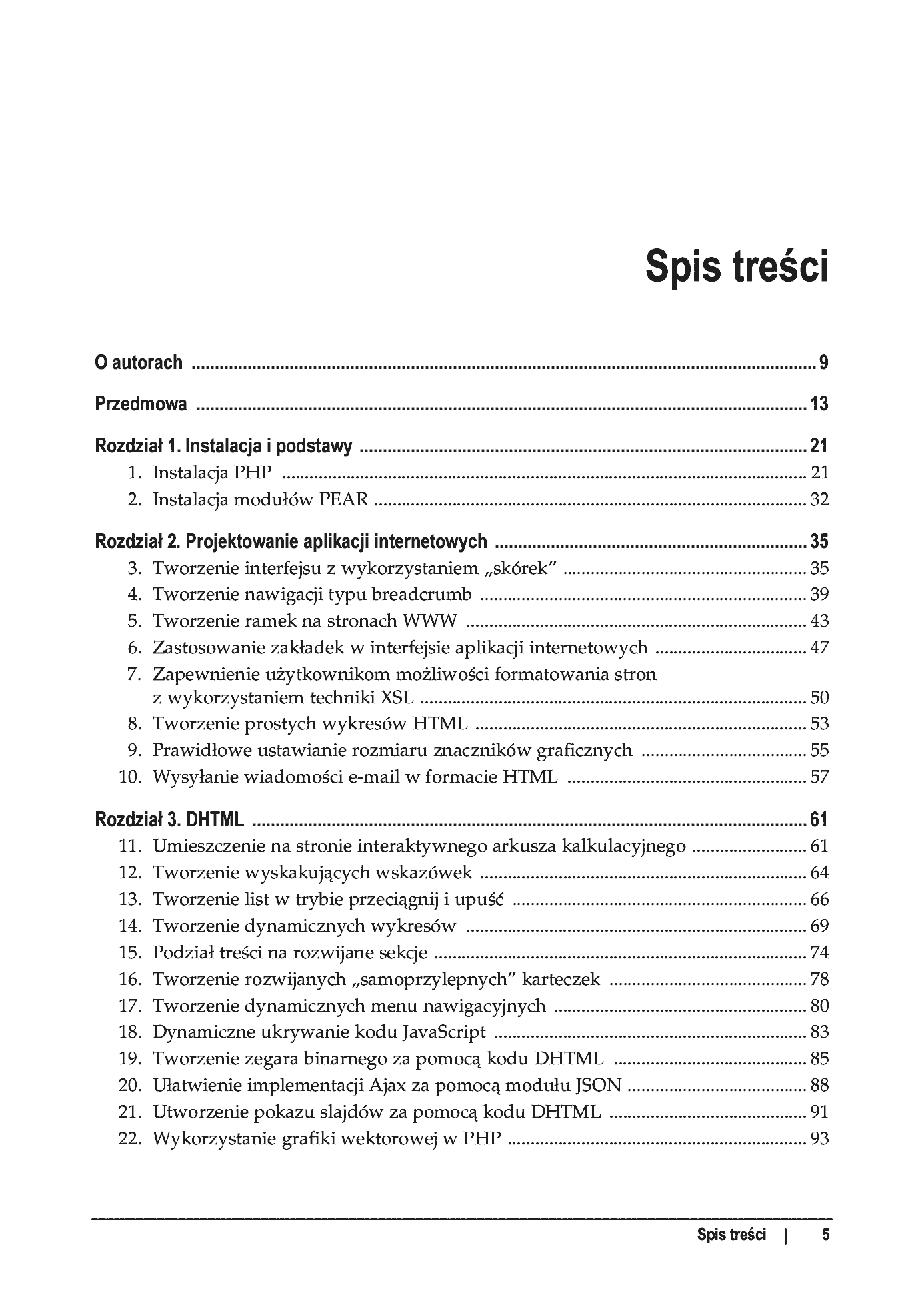 Fragment „100 sposobów na PHP” — strona 2 z 45