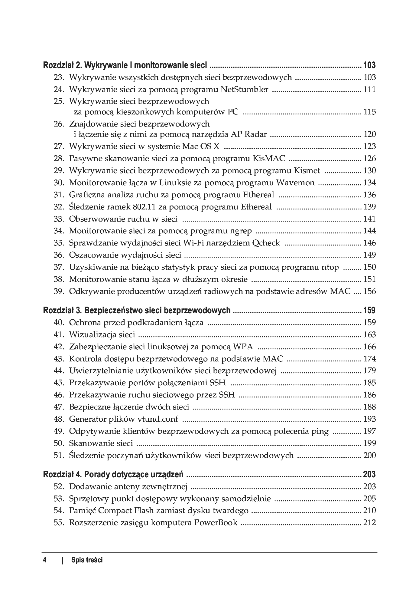 Fragment „100 sposobów na sieci bezprzewodowe. Wydanie II” — strona 3 z 30