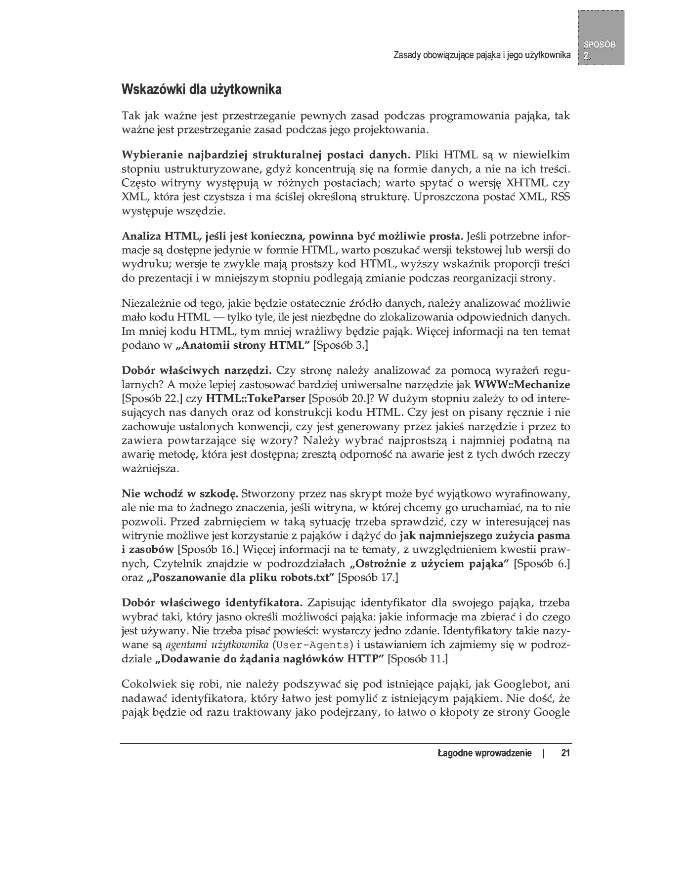 Fragment „100 sposobów na tworzenie robotów sieciowych” — strona 10 z 24