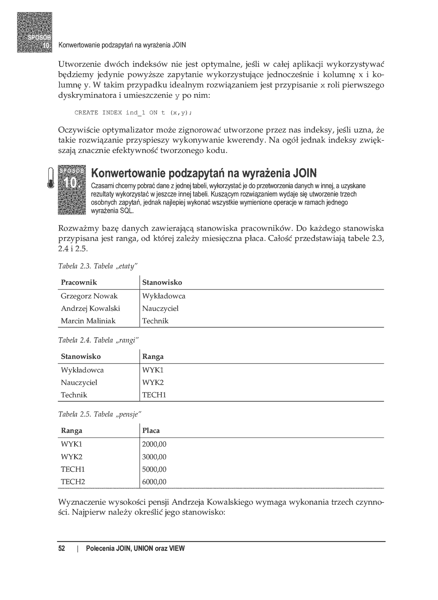 Fragment „100 sposobów na SQL” — strona 13 z 24