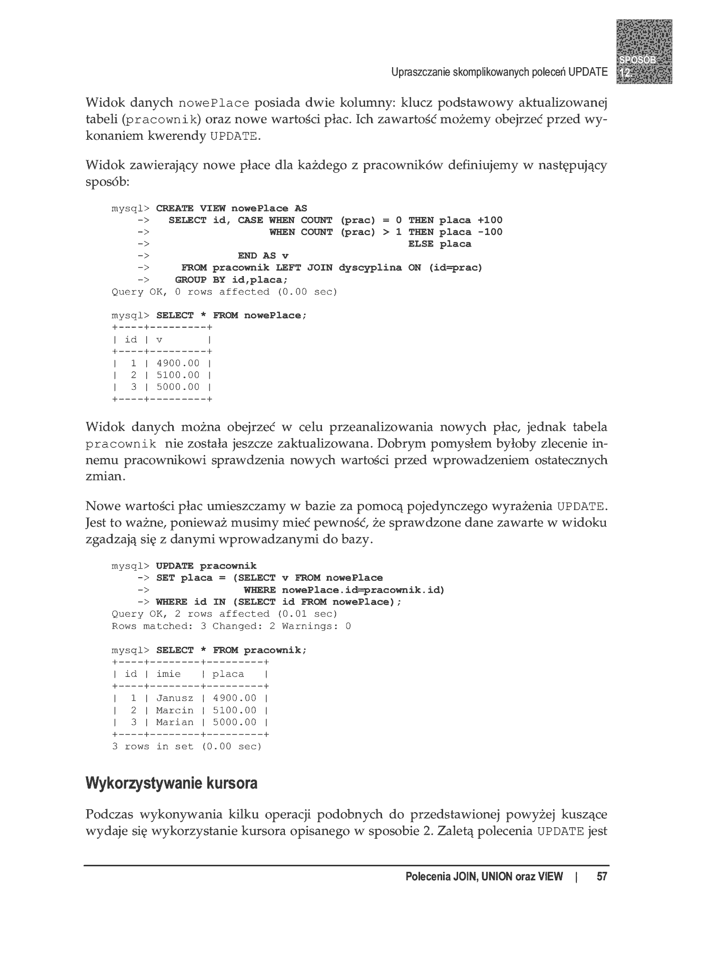 Fragment „100 sposobów na SQL” — strona 18 z 24
