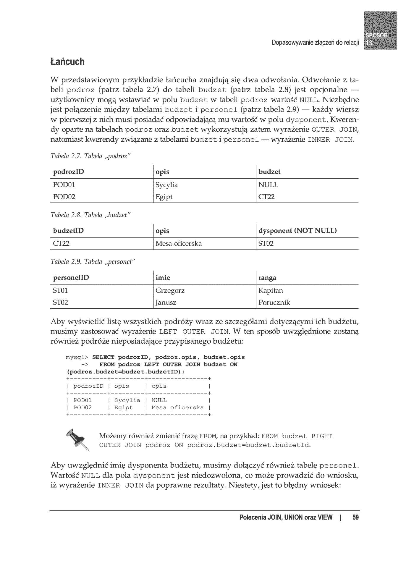 Fragment „100 sposobów na SQL” — strona 20 z 24