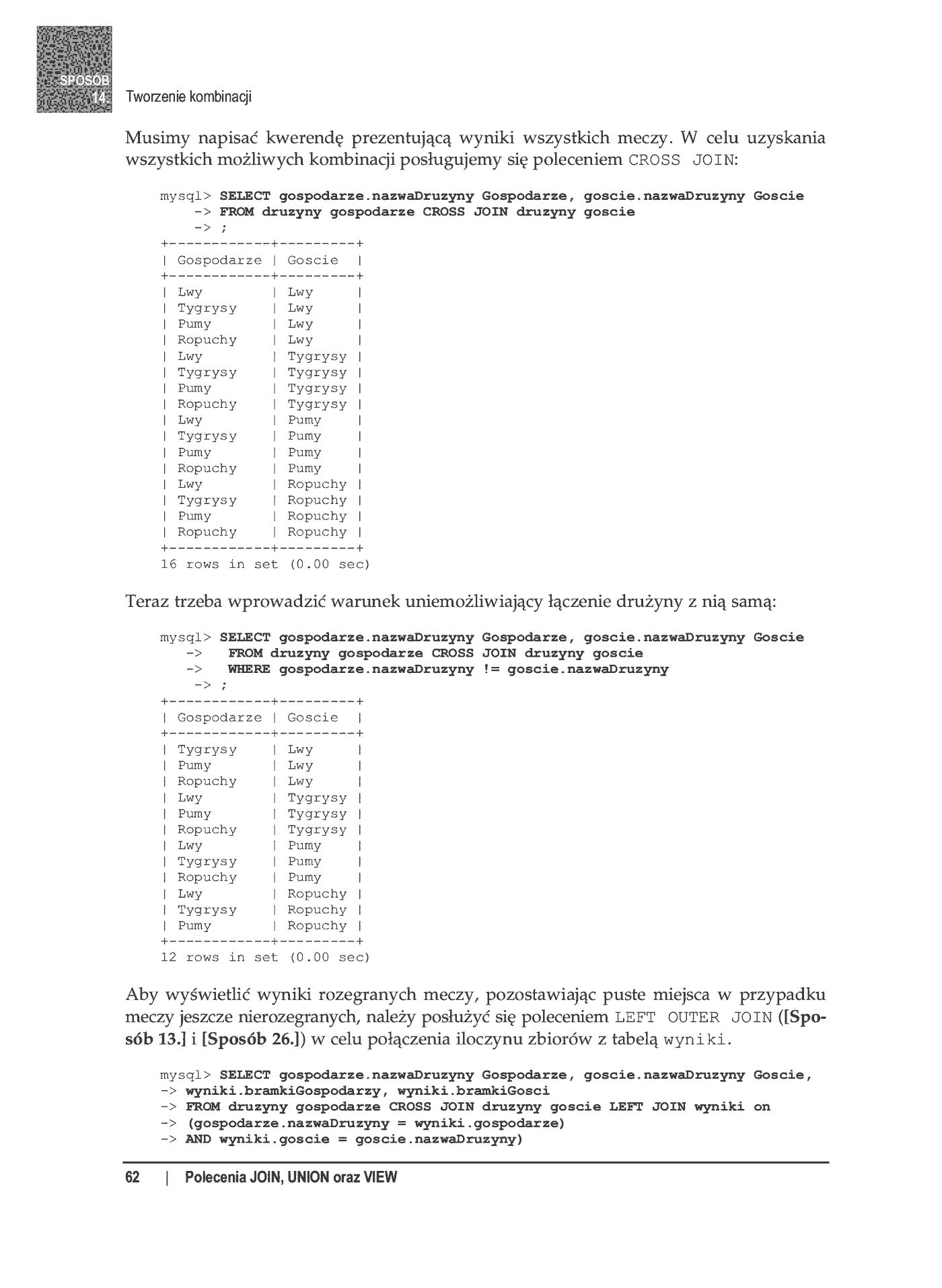 Fragment „100 sposobów na SQL” — strona 23 z 24