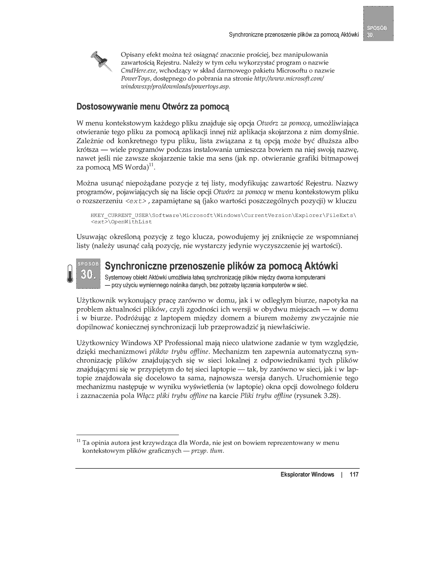 Fragment „100 sposobów na Windows XP PL” — strona 38 z 49