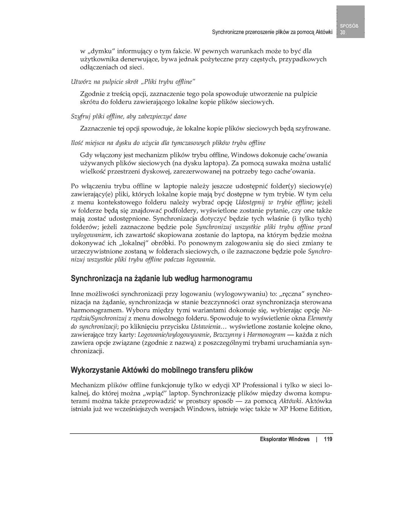 Fragment „100 sposobów na Windows XP PL” — strona 40 z 49