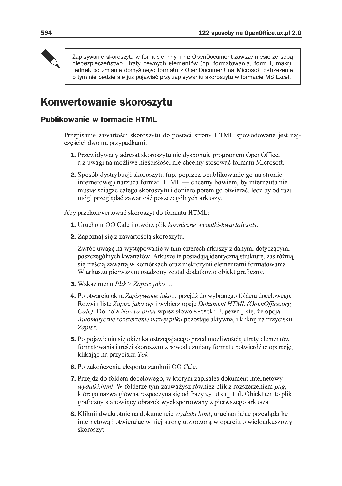 Fragment „122 sposoby na OpenOffice.ux.pl 2.0” — strona 31 z 36