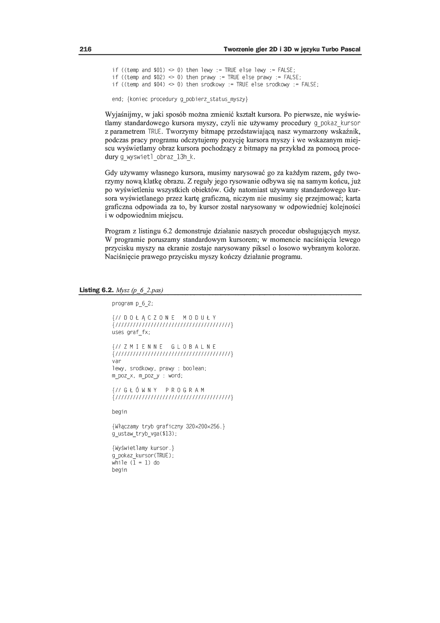 Fragment „Tworzenie gier 2D i 3D w języku Turbo Pascal” — strona 14 z 21