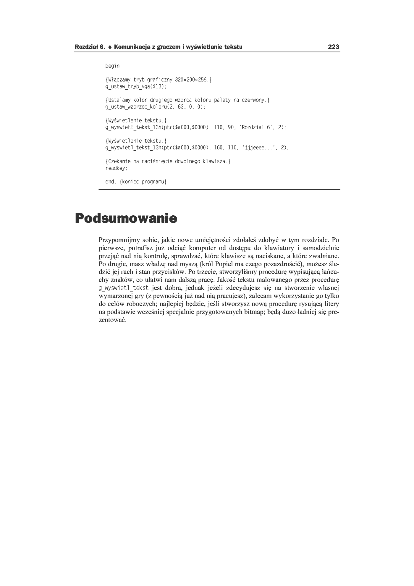Fragment „Tworzenie gier 2D i 3D w języku Turbo Pascal” — strona 21 z 21