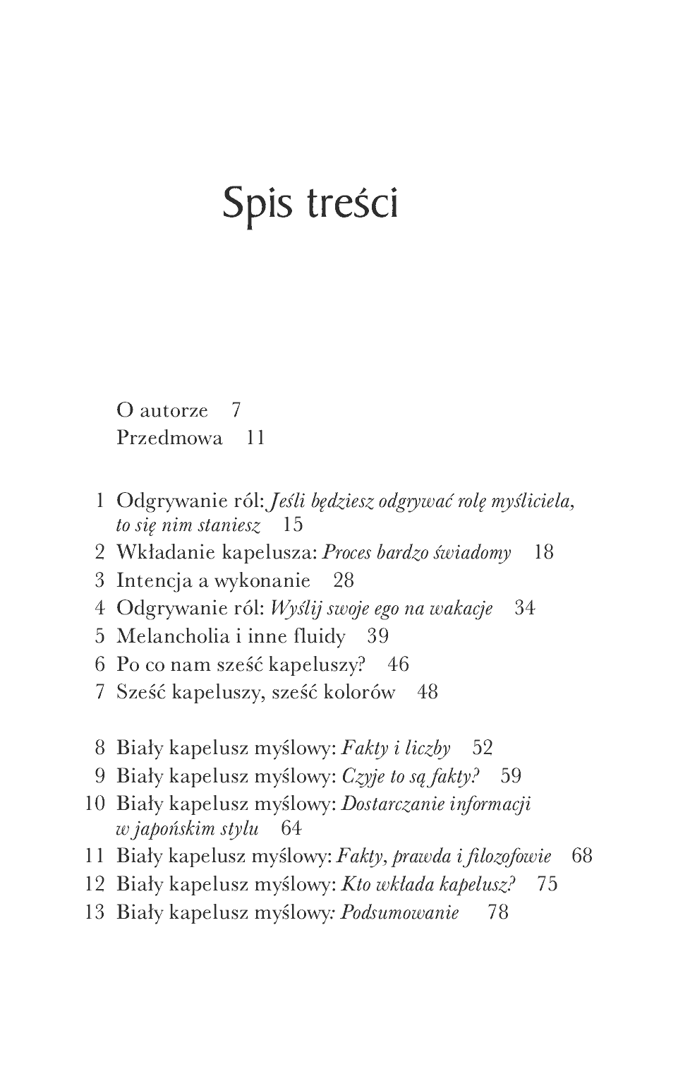 Fragment „Sześć myślowych kapeluszy” — strona 2 z 14