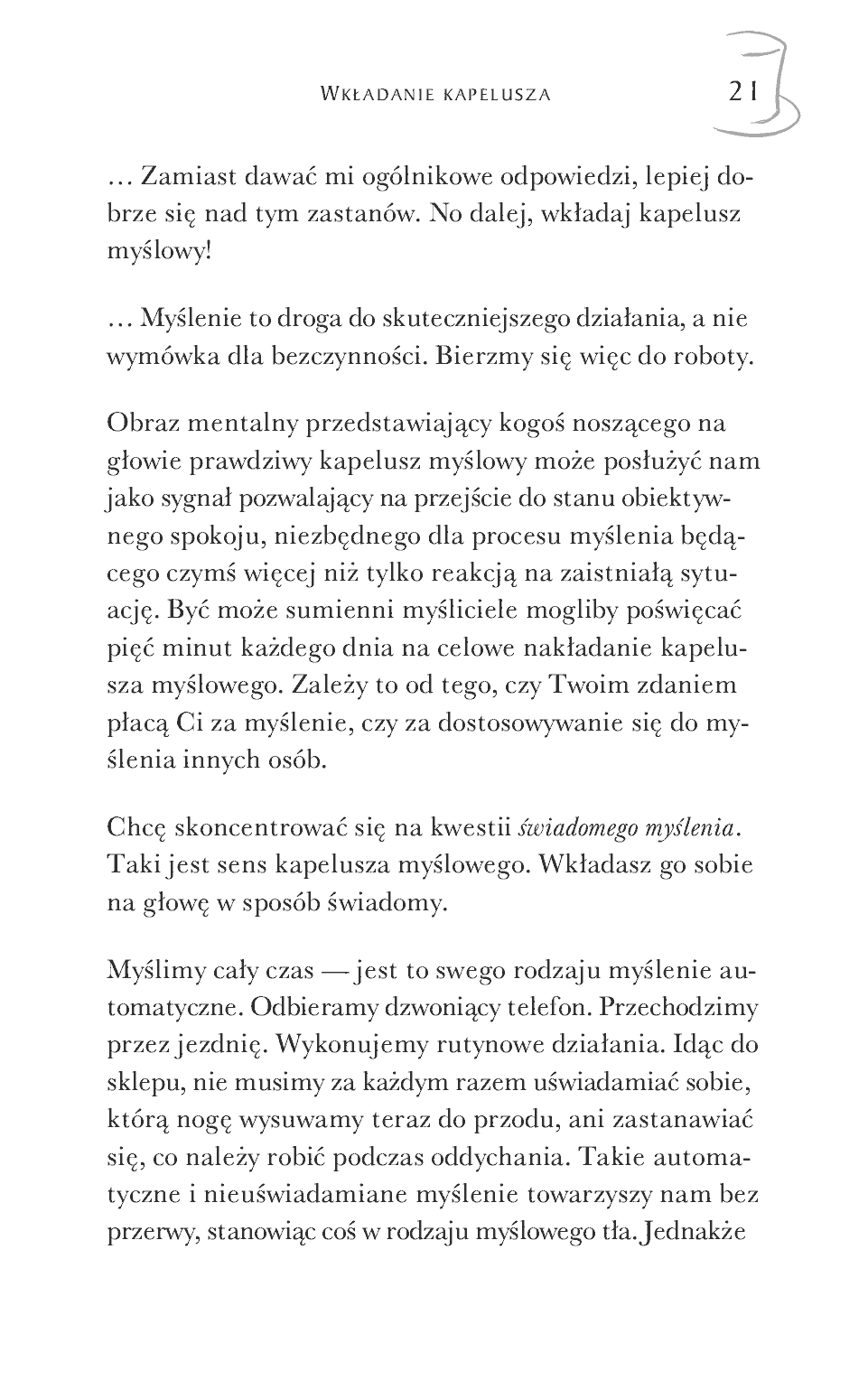 Fragment „Sześć myślowych kapeluszy” — strona 8 z 14