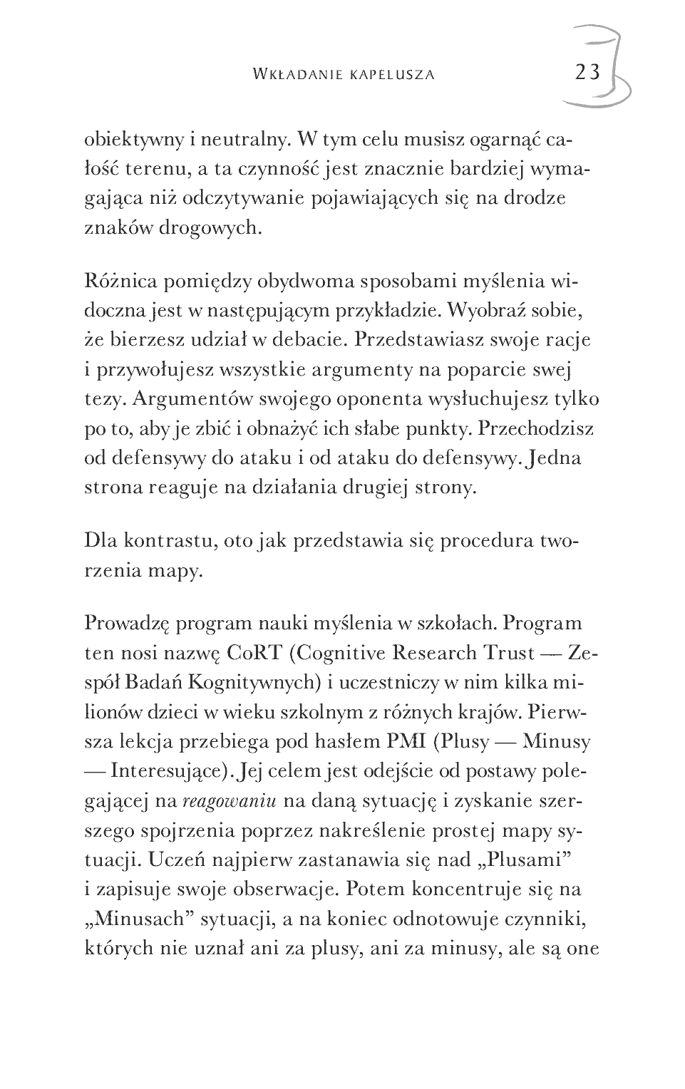 Fragment „Sześć myślowych kapeluszy” — strona 10 z 14