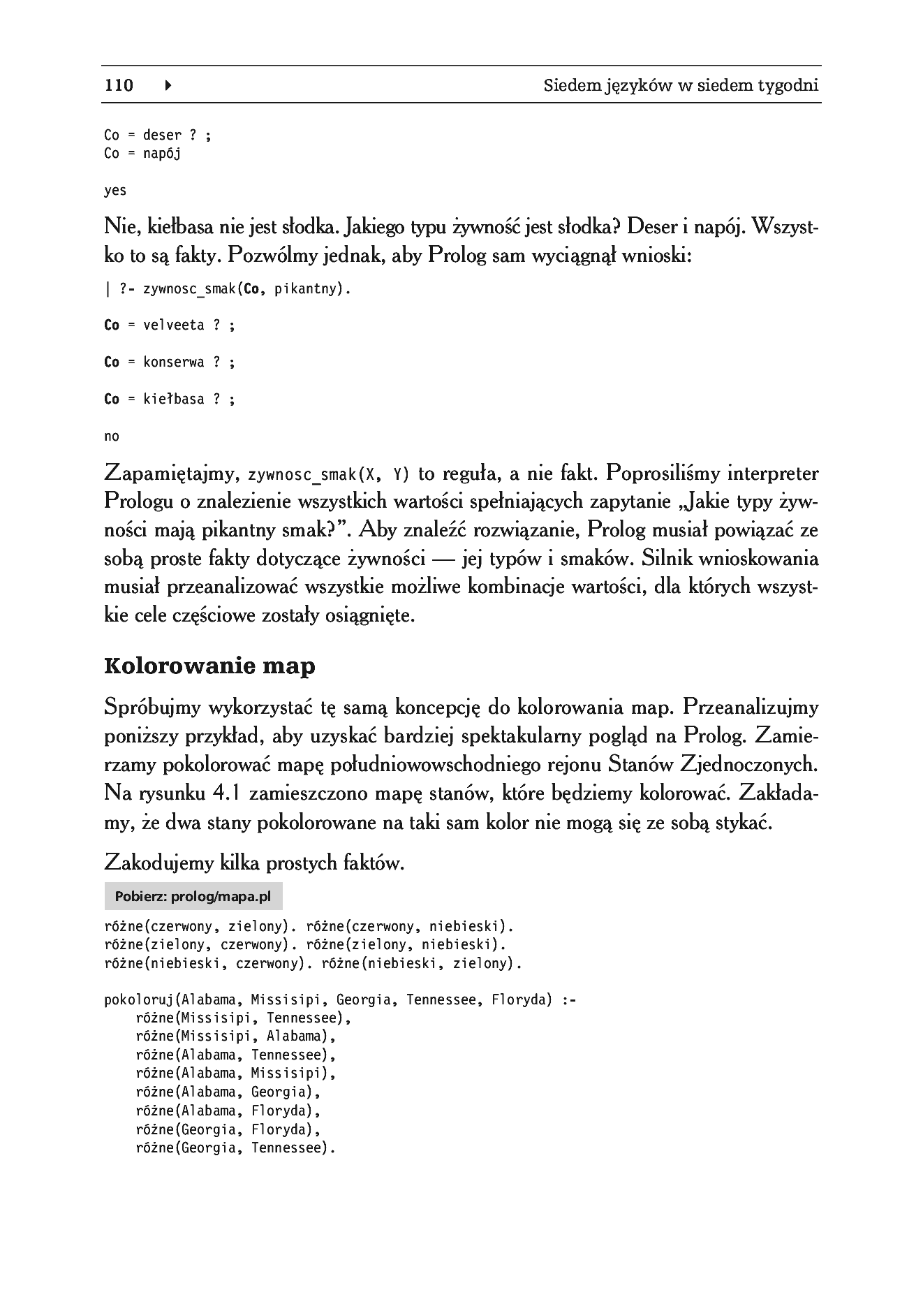 Fragment „Siedem języków w siedem tygodni. Praktyczny przewodnik nauki języków programowania” — strona 12 z 57