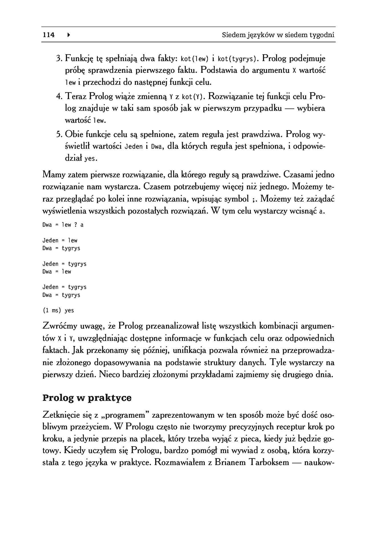 Fragment „Siedem języków w siedem tygodni. Praktyczny przewodnik nauki języków programowania” — strona 16 z 57