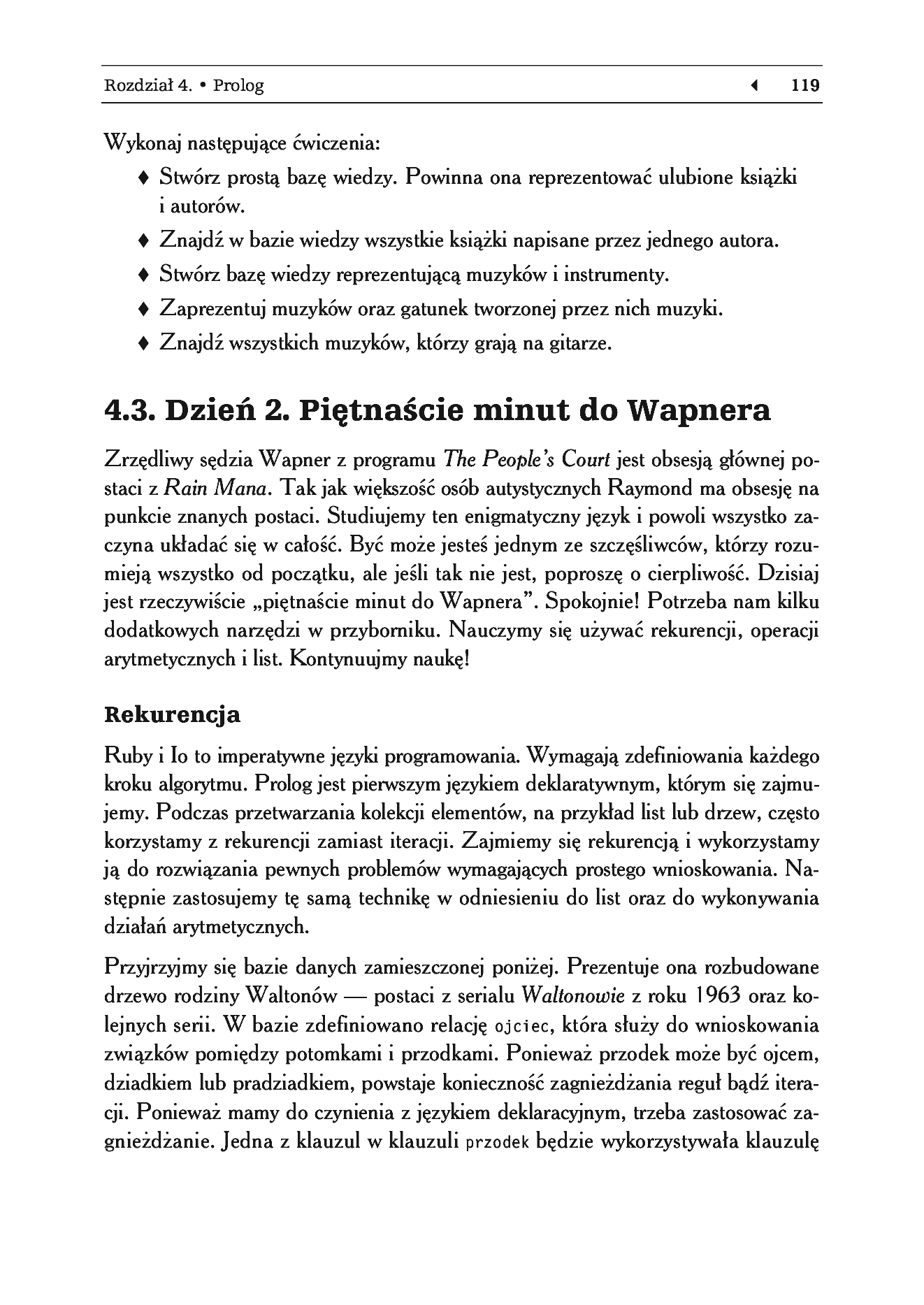 Fragment „Siedem języków w siedem tygodni. Praktyczny przewodnik nauki języków programowania” — strona 21 z 57