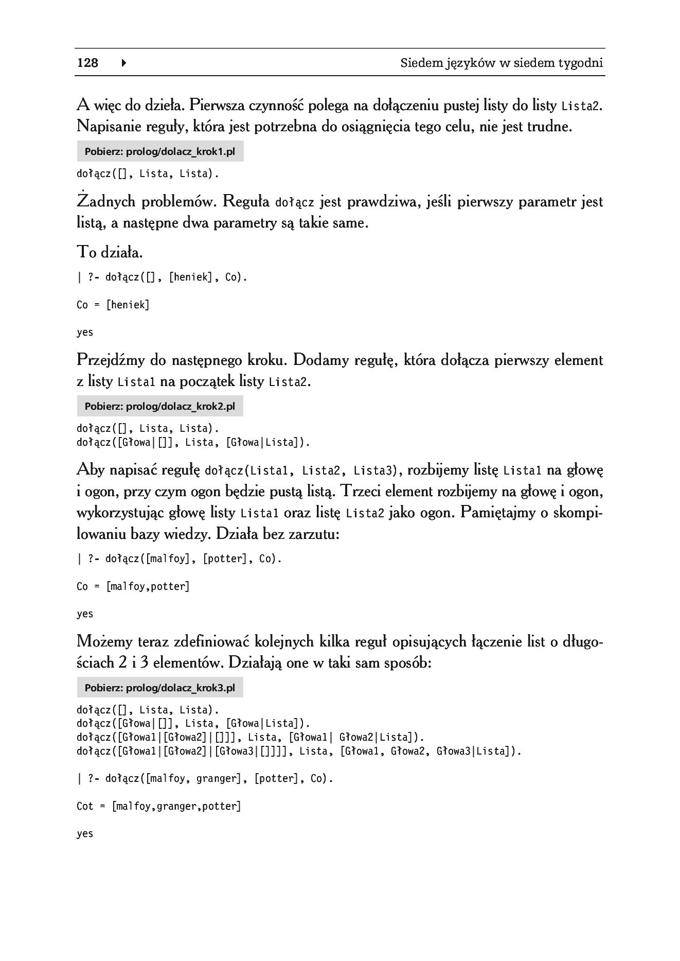 Fragment „Siedem języków w siedem tygodni. Praktyczny przewodnik nauki języków programowania” — strona 30 z 57