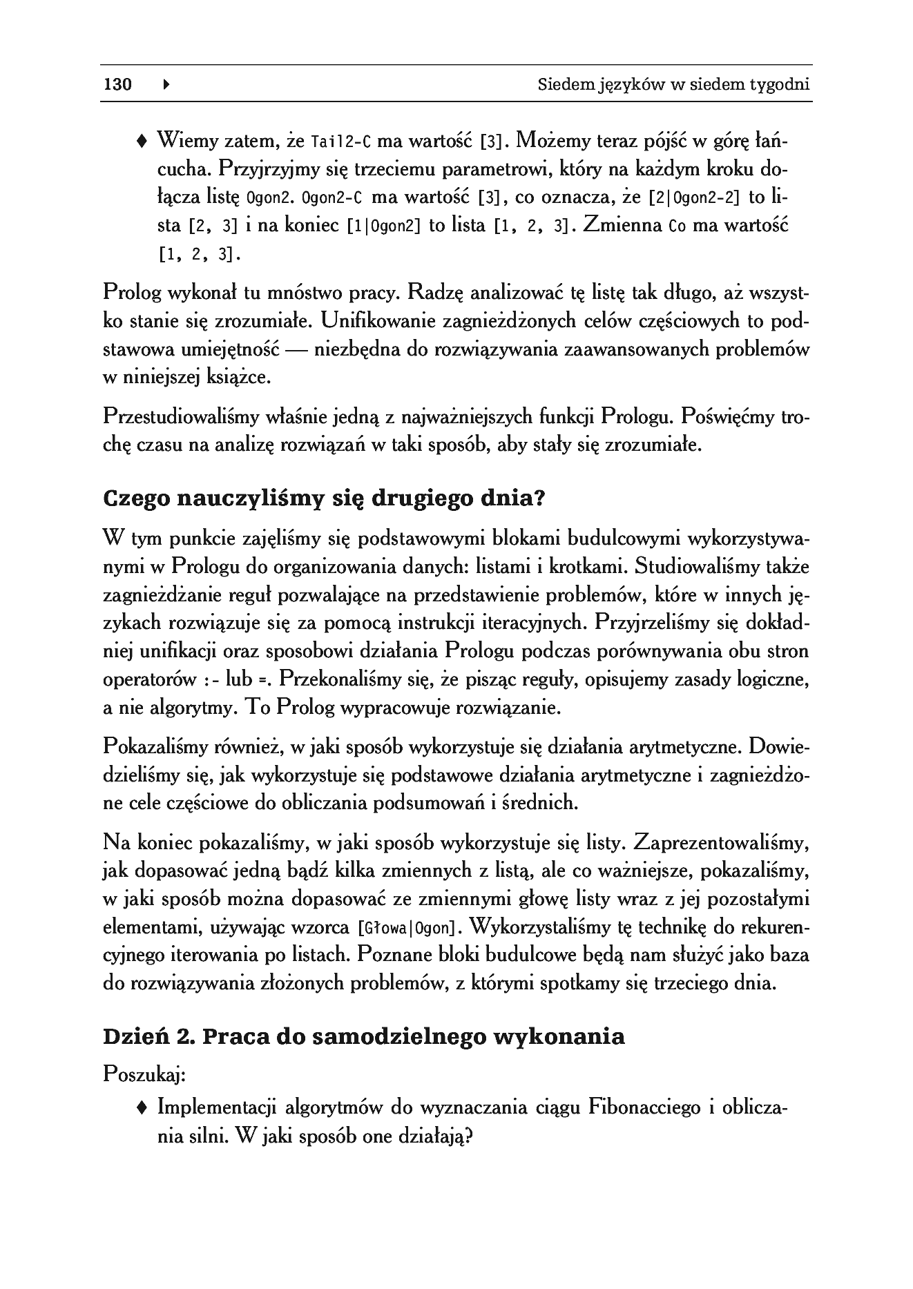 Fragment „Siedem języków w siedem tygodni. Praktyczny przewodnik nauki języków programowania” — strona 32 z 57