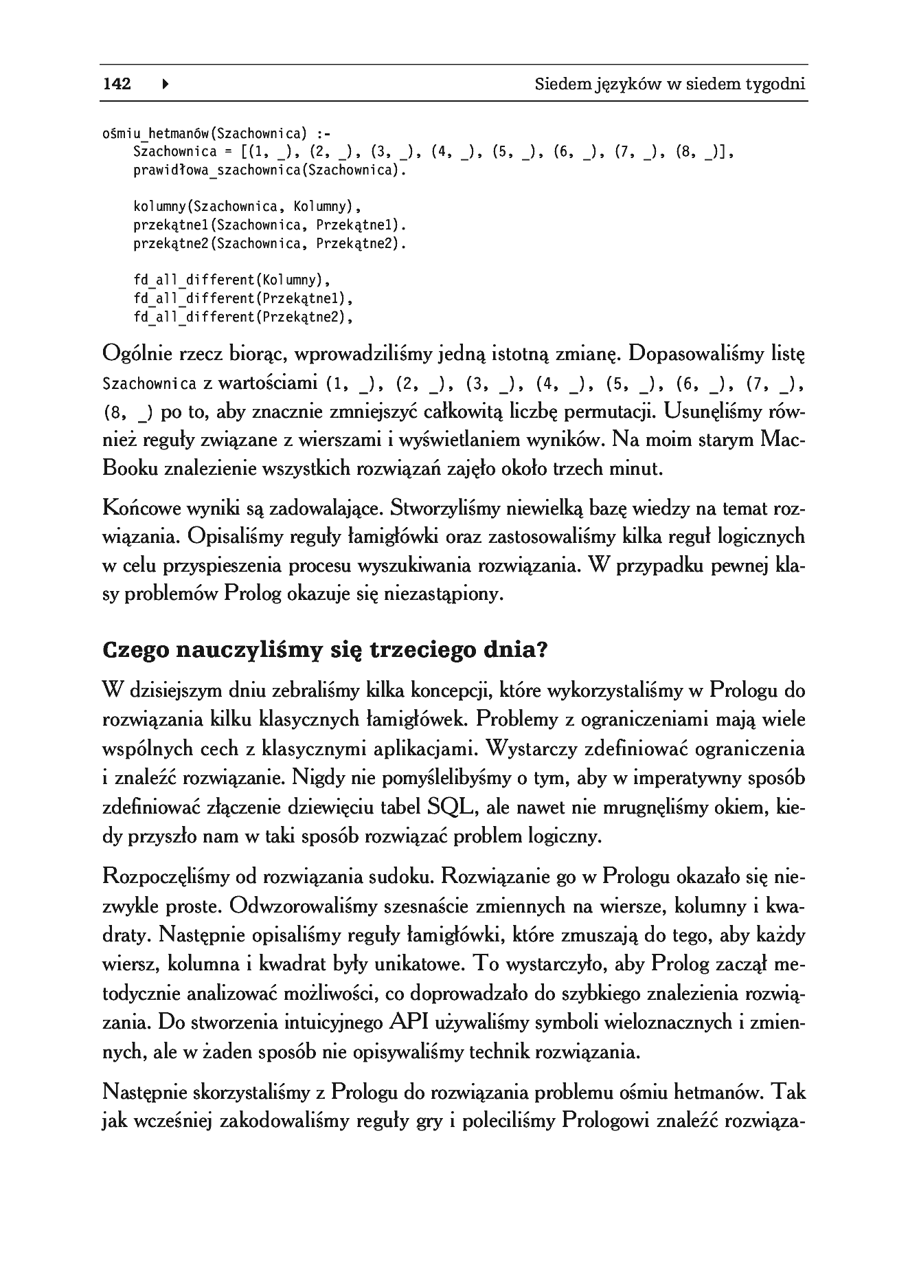 Fragment „Siedem języków w siedem tygodni. Praktyczny przewodnik nauki języków programowania” — strona 44 z 57