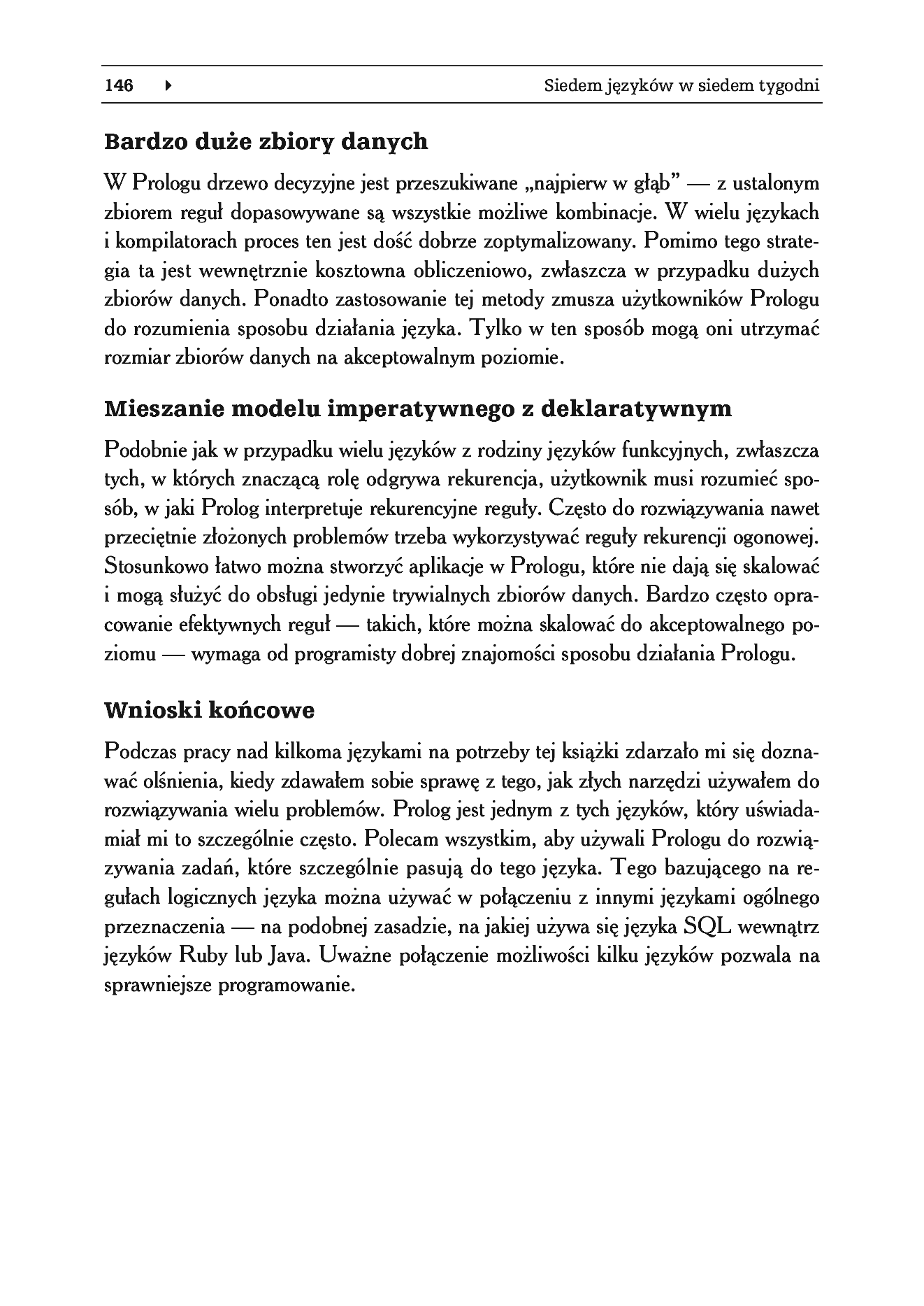 Fragment „Siedem języków w siedem tygodni. Praktyczny przewodnik nauki języków programowania” — strona 48 z 57