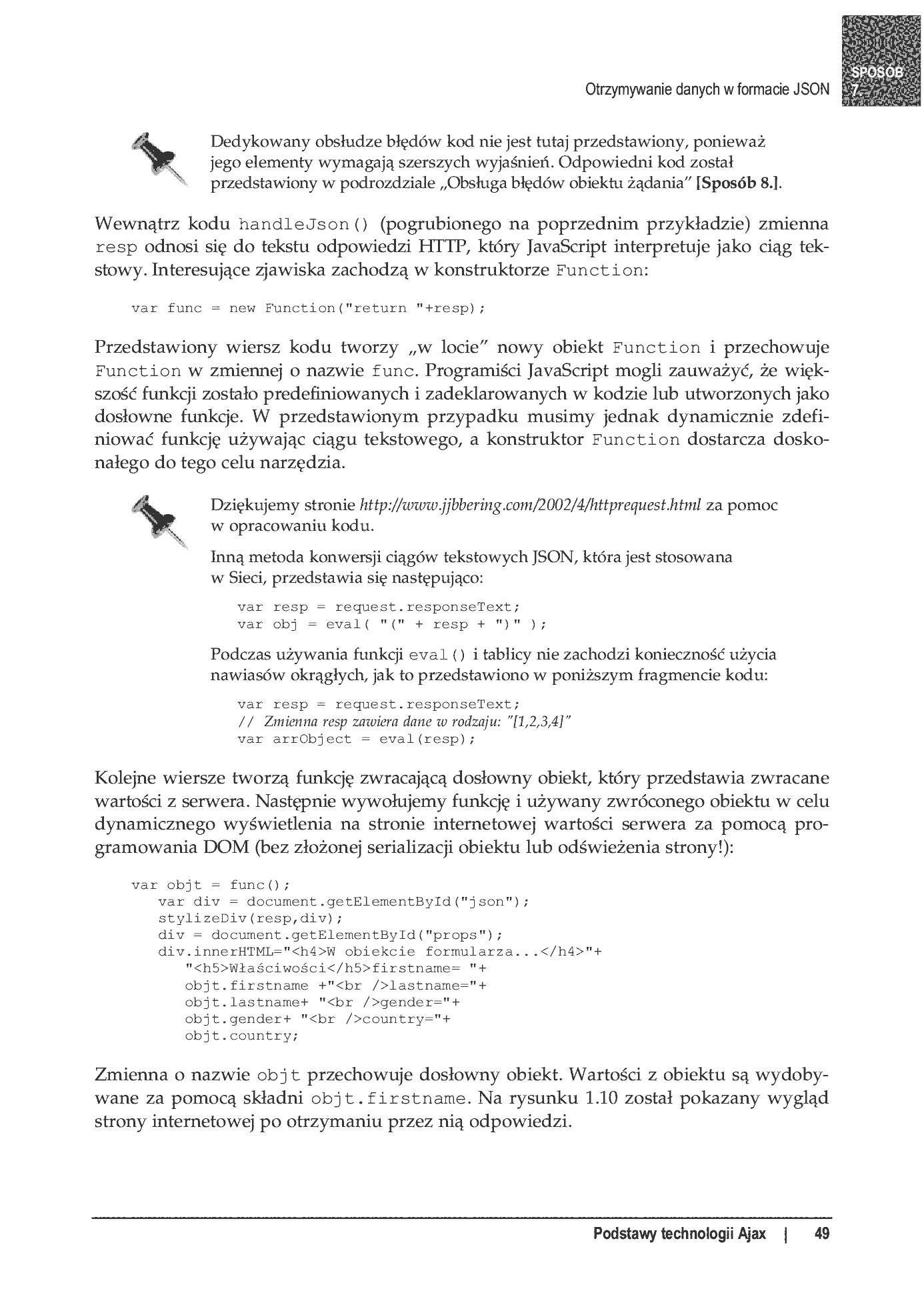 Fragment „80 sposobów na Ajax” — strona 38 z 59