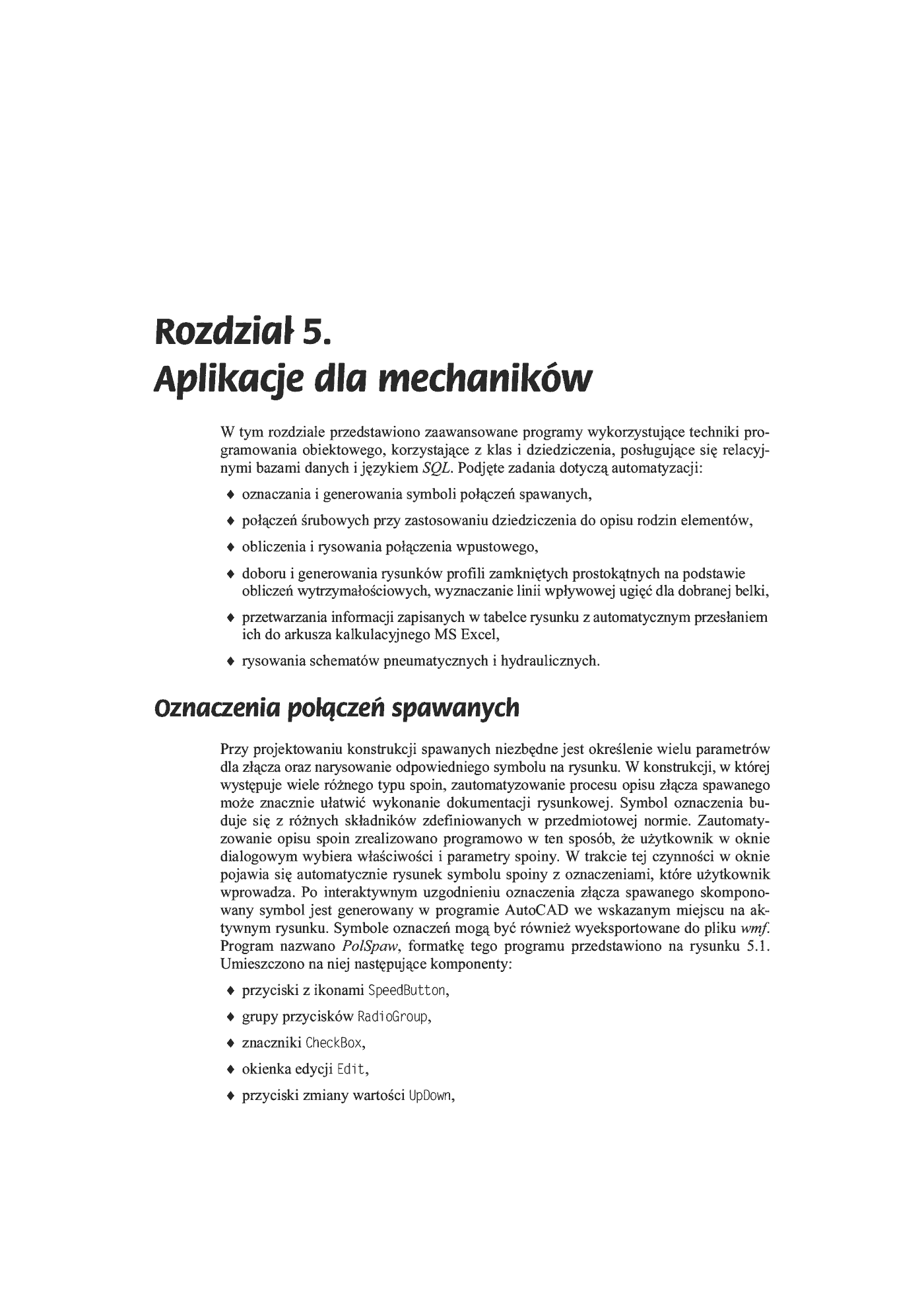Fragment „AutoCAD. Automatyzacja zadań grafiki za pomocą Delphi” — strona 4 z 44