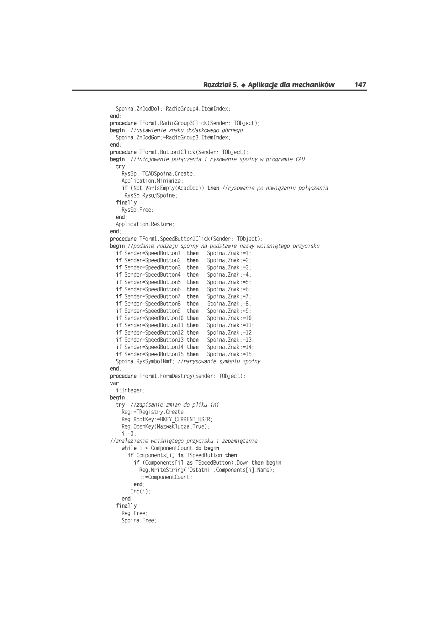 Fragment „AutoCAD. Automatyzacja zadań grafiki za pomocą Delphi” — strona 12 z 44