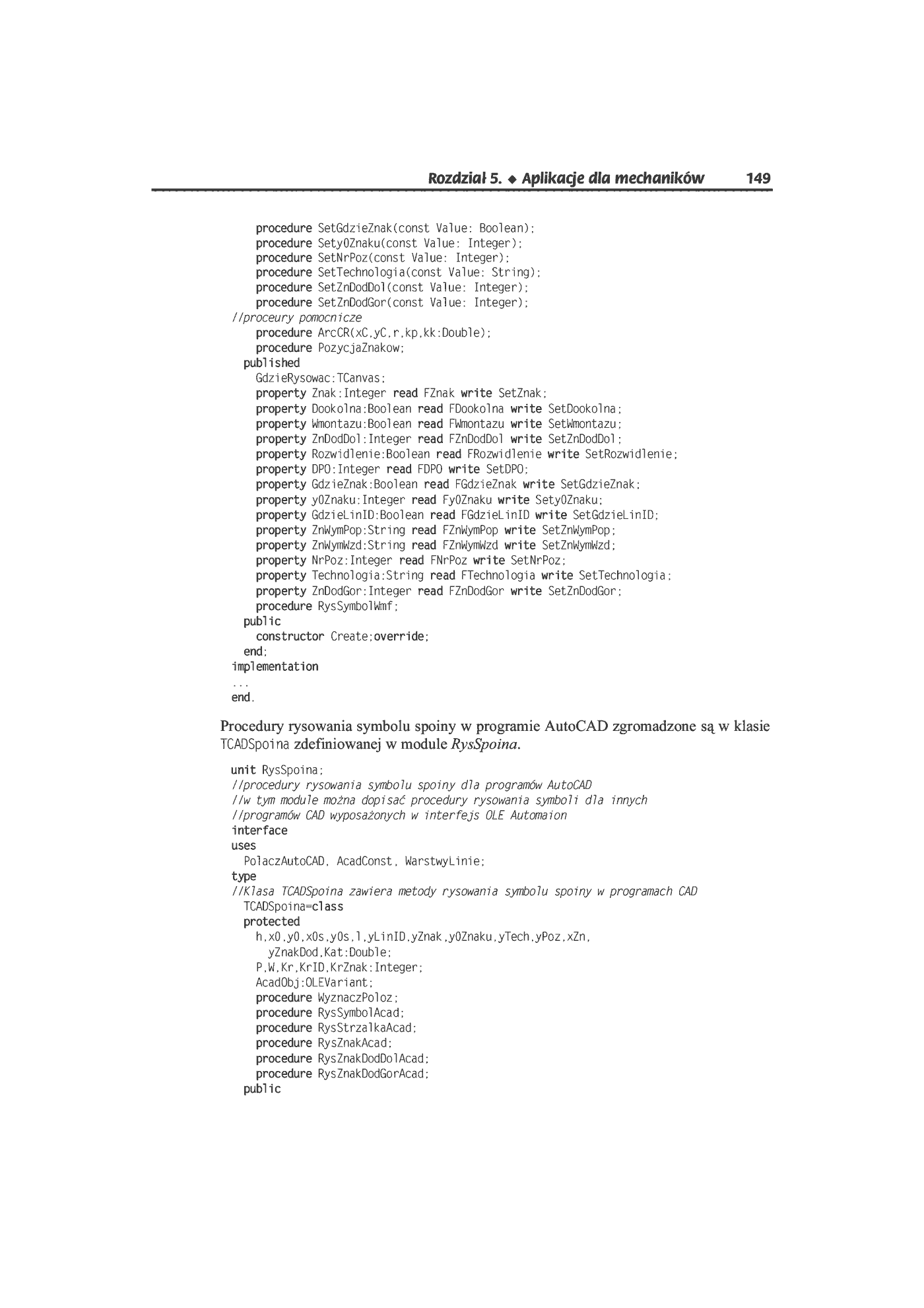Fragment „AutoCAD. Automatyzacja zadań grafiki za pomocą Delphi” — strona 14 z 44