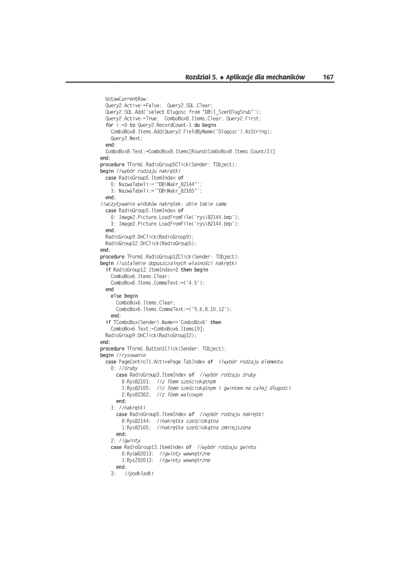 Fragment „AutoCAD. Automatyzacja zadań grafiki za pomocą Delphi” — strona 32 z 44