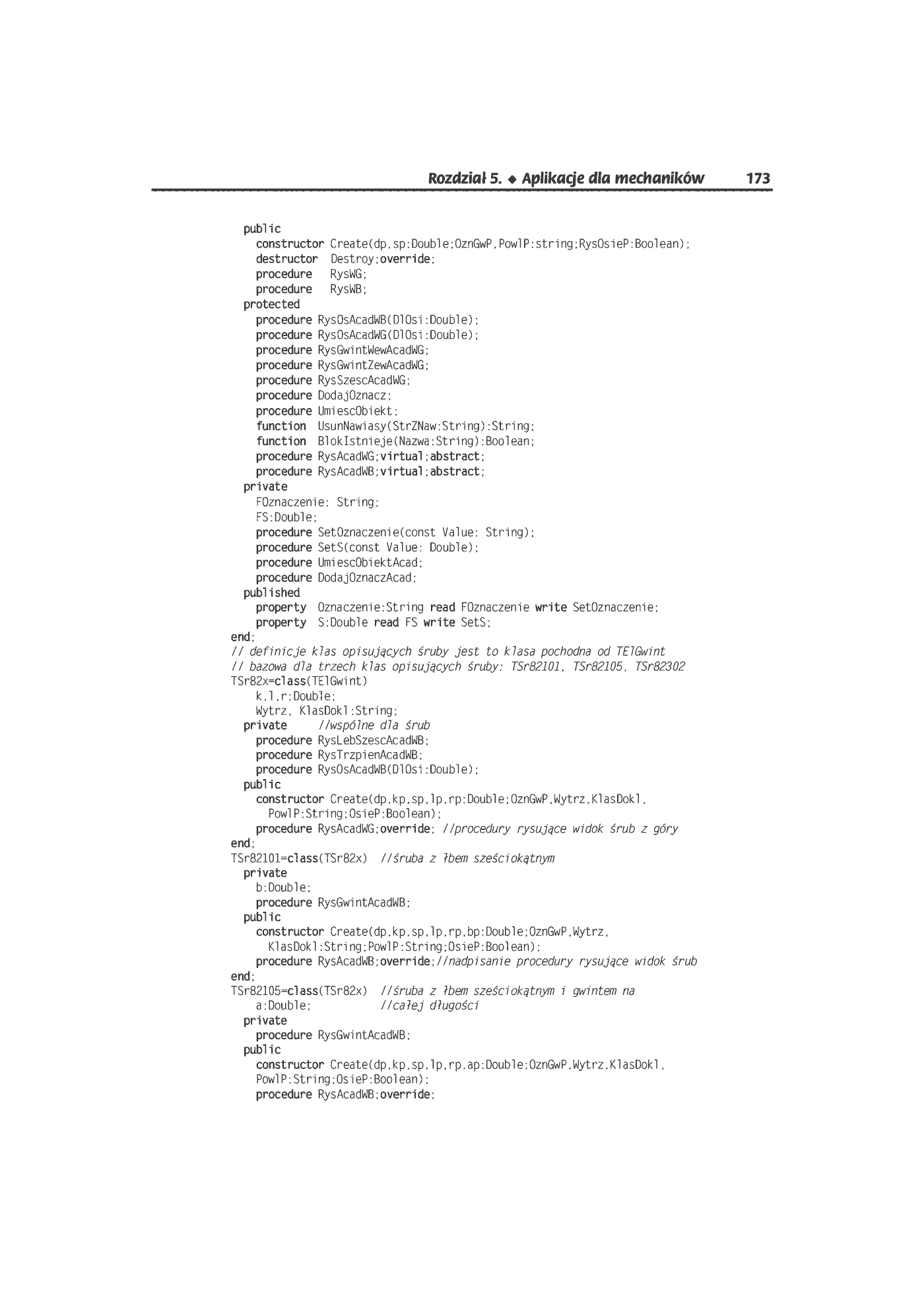 Fragment „AutoCAD. Automatyzacja zadań grafiki za pomocą Delphi” — strona 38 z 44
