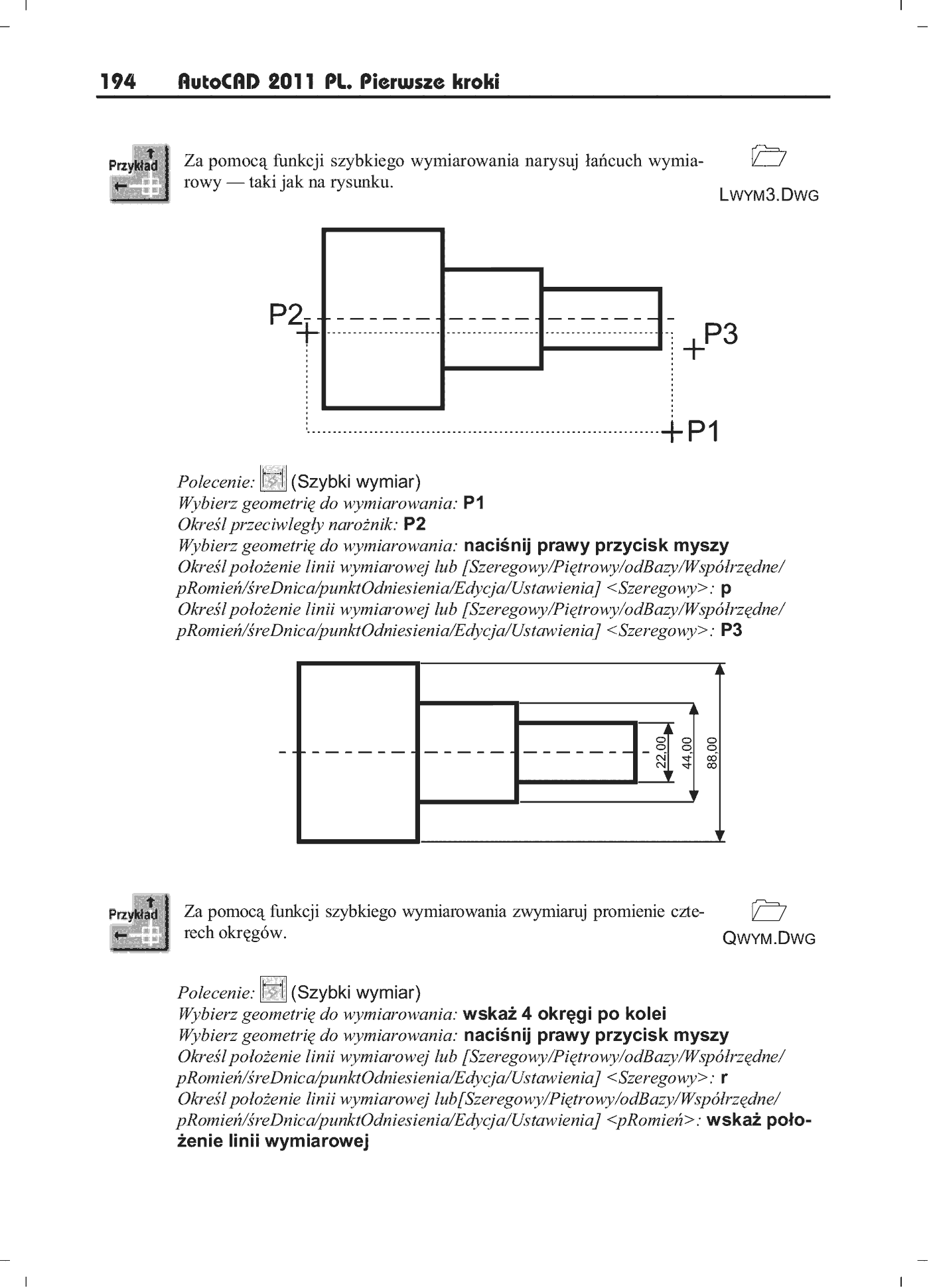 Fragment „AutoCAD 2011 PL. Pierwsze kroki” — strona 16 z 19