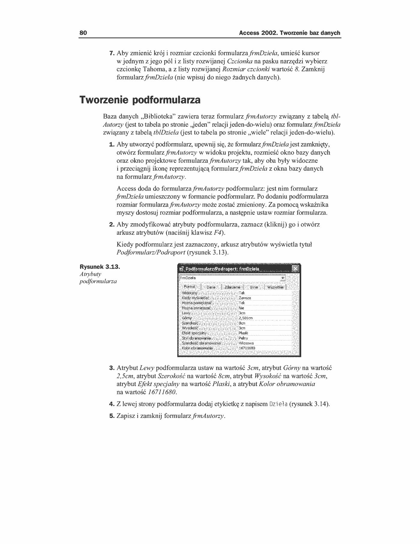 Fragment „Access 2002. Tworzenie baz danych” — strona 16 z 19