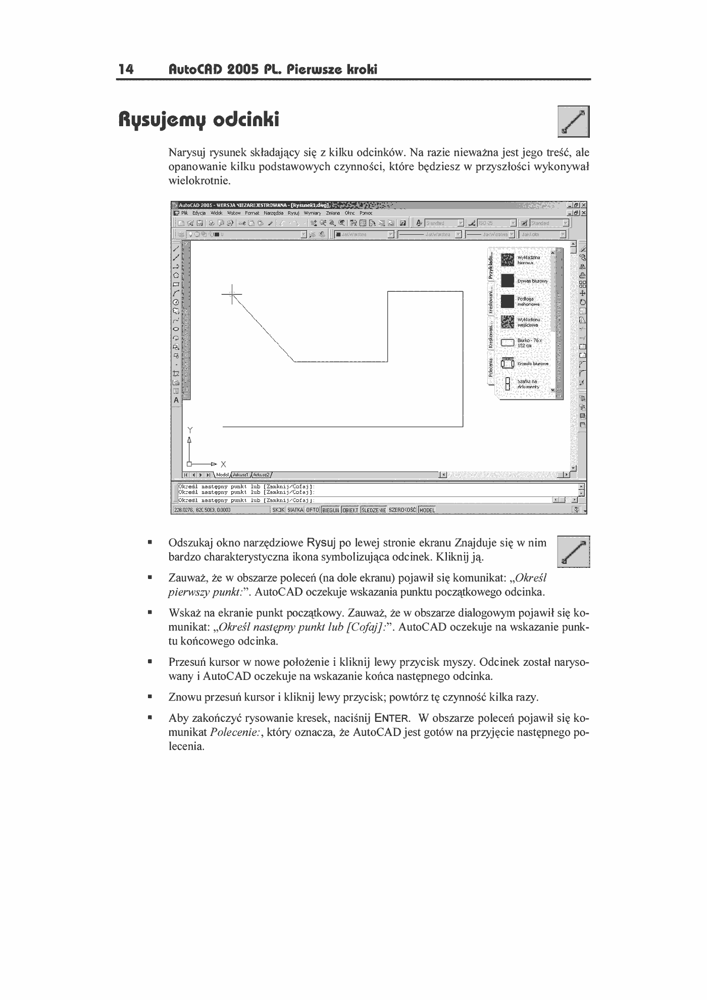 Fragment „AutoCAD 2005 PL. Pierwsze kroki” — strona 5 z 10